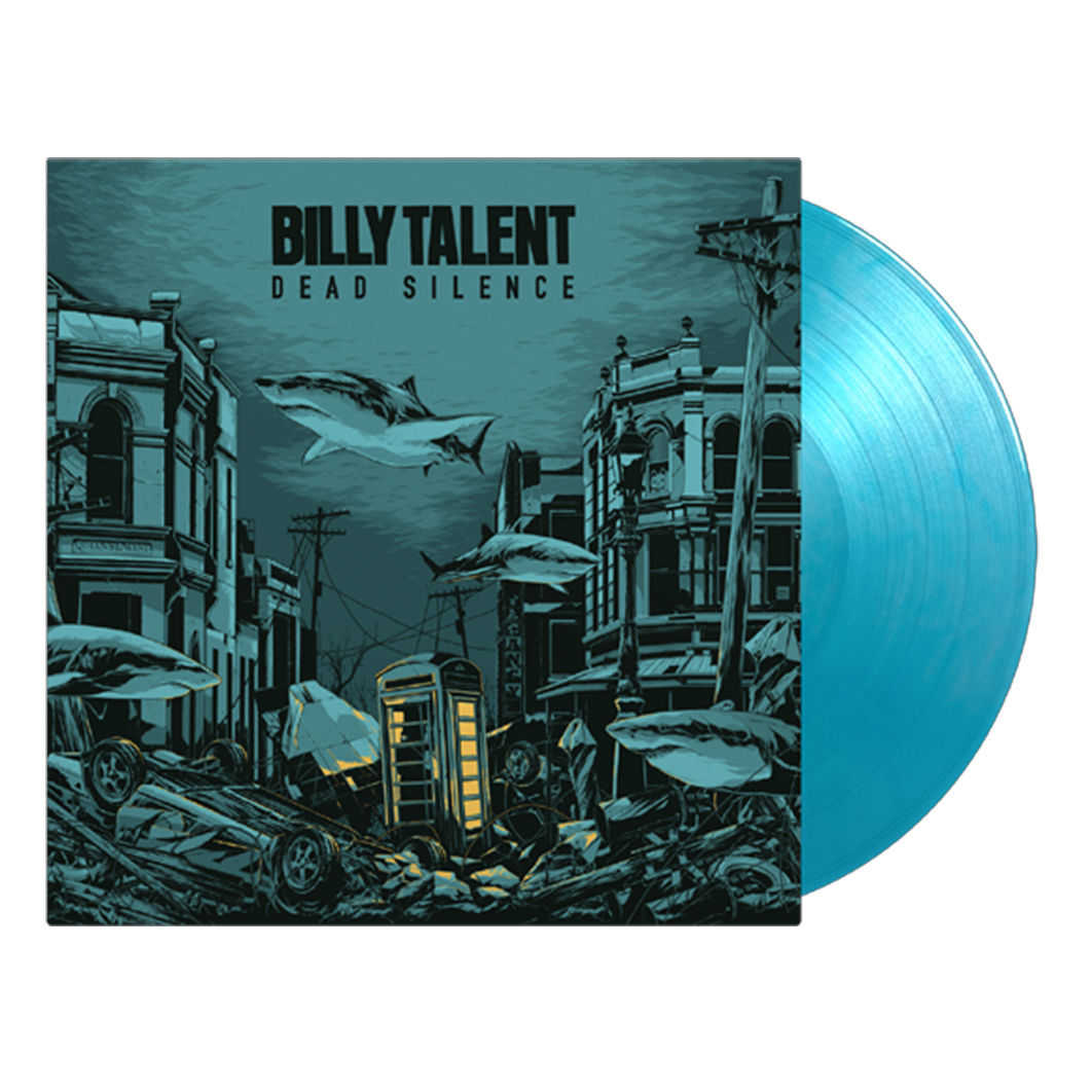 Billy Talent - Dead Silence: Limited Edition Crystal Clear, Solid Silver & Solid Blue Vinyl 2LP + Art Print