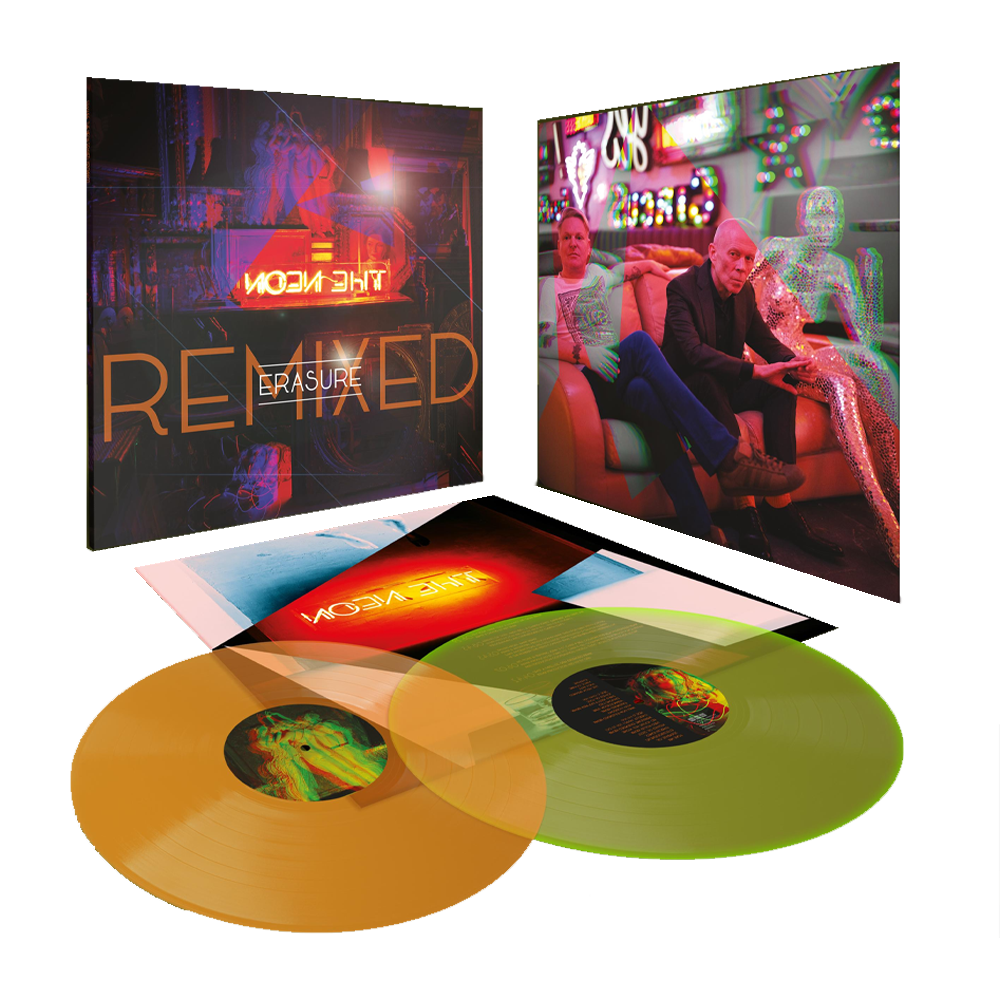 Erasure - The Neon Remixed: Limited Edition Transparent Amber/Yellow Glow Vinyl 2LP