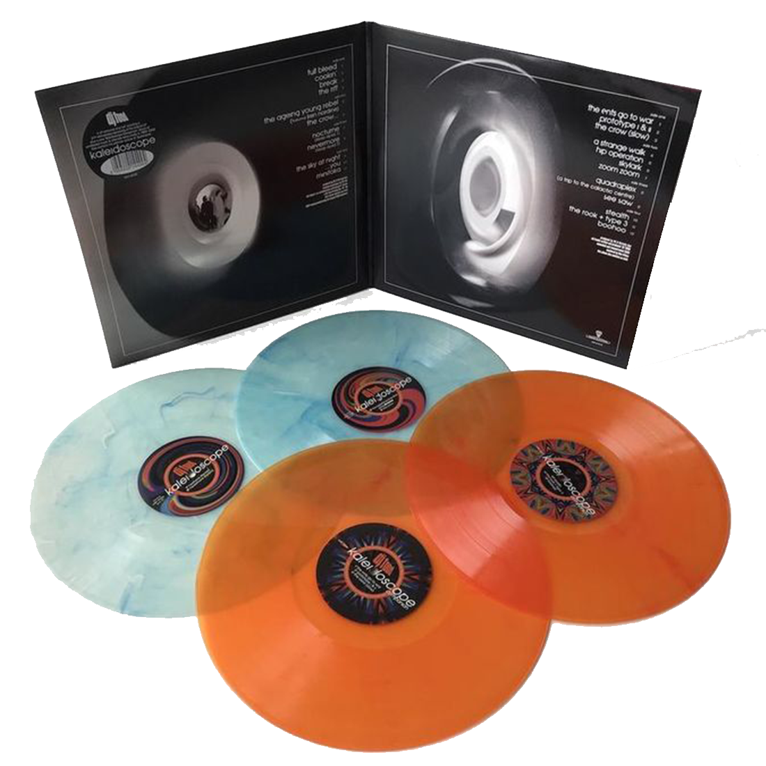 DJ Food - Kaleidoscope + Kaleidoscope Companion: Limited Blue + Orange Marbled Vinyl 4LP