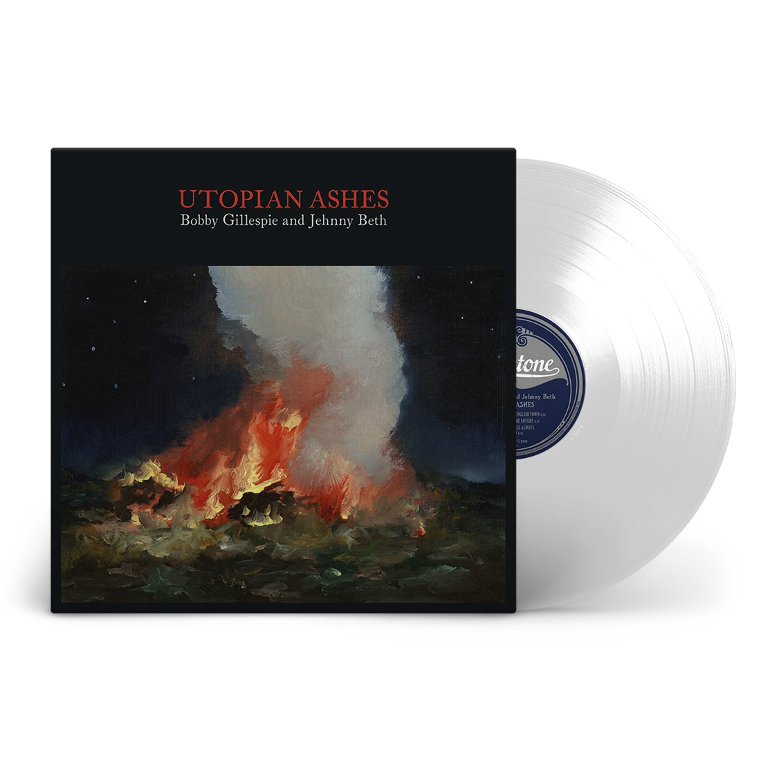 Bobby Gillespie, Jehnny Beth - Utopian Ashes: Limited Edition Clear Vinyl LP