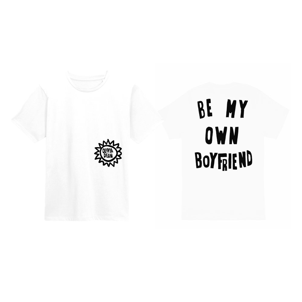 Olivia Dean - Be My Own Boyfriend White Tee