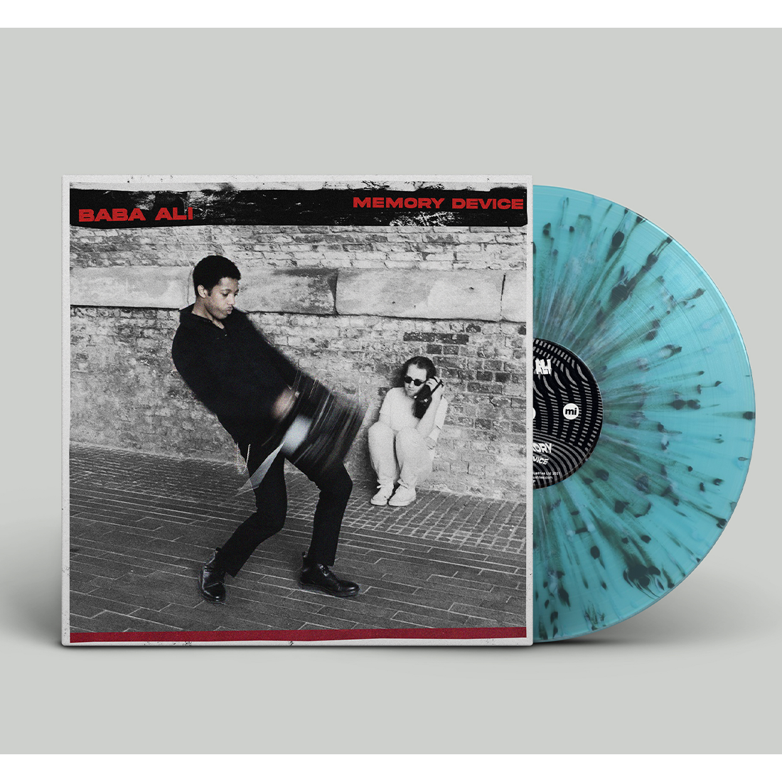 Ali Memory Baba Ali - Memory Device: Signed Turquoise and Black Splatter Vinyl LP ...