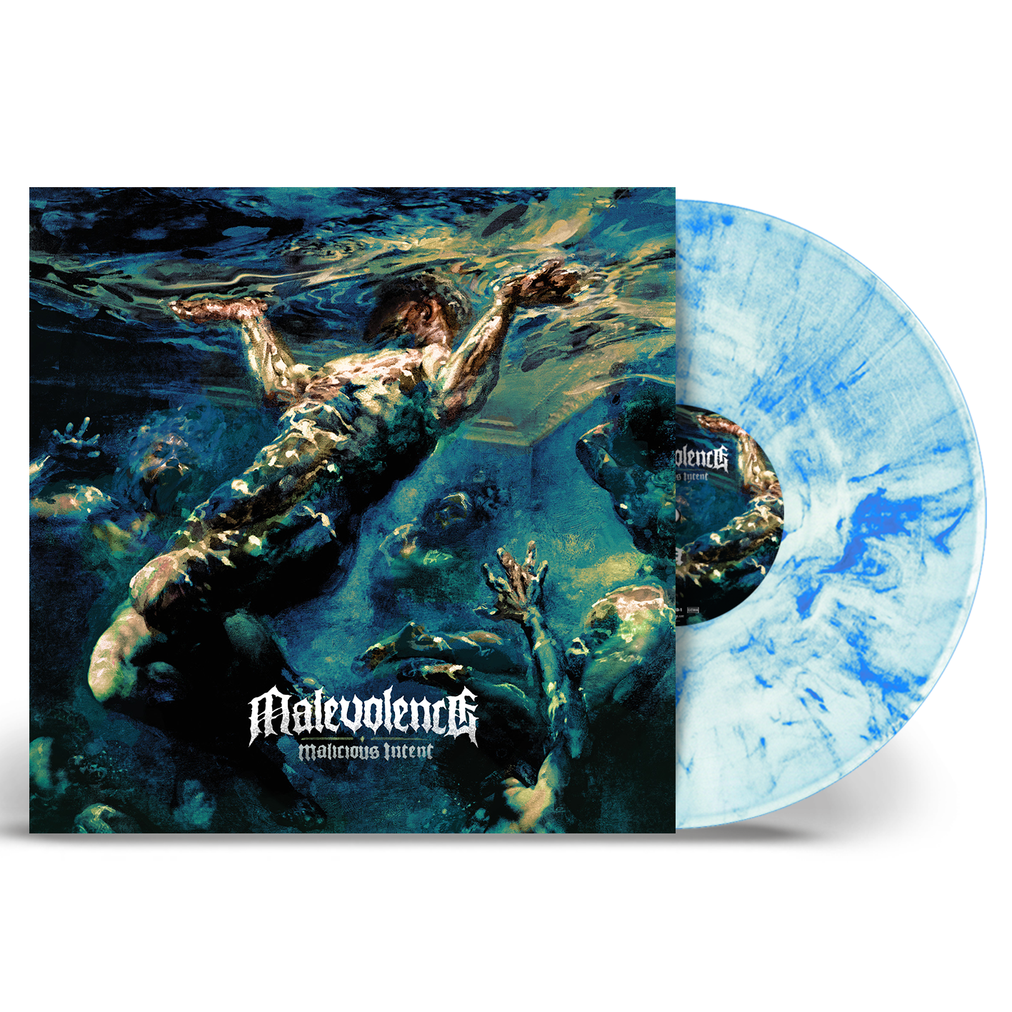 Malevolence - Malicious Intent: Limited Edition White/Sky Blue Marbled Vinyl LP