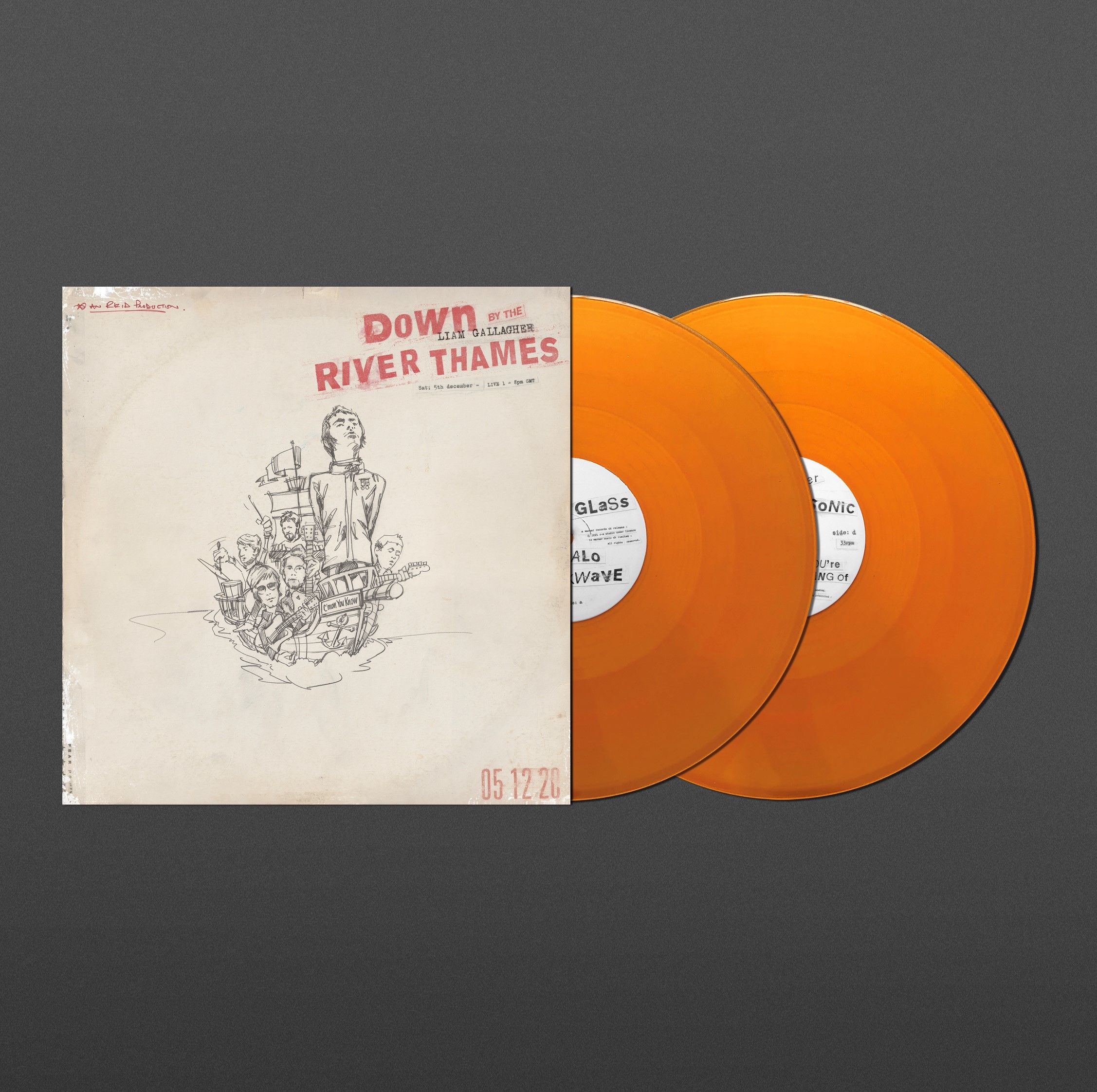 Liam Gallagher - Down By The River Thames: Limited Orange Vinyl 2LP