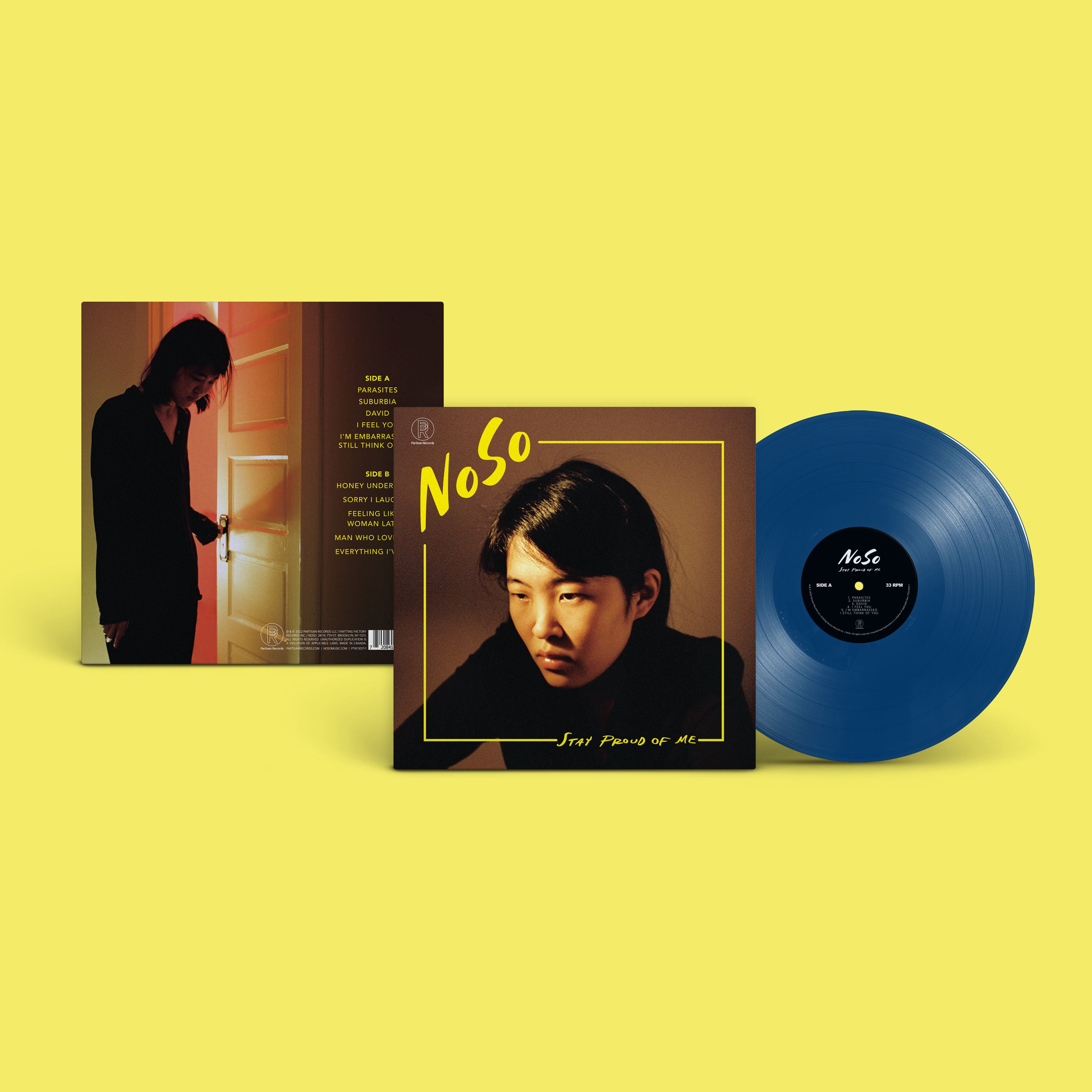 NoSo - Stay Proud Of Me: Limited Edition Blue Vinyl LP