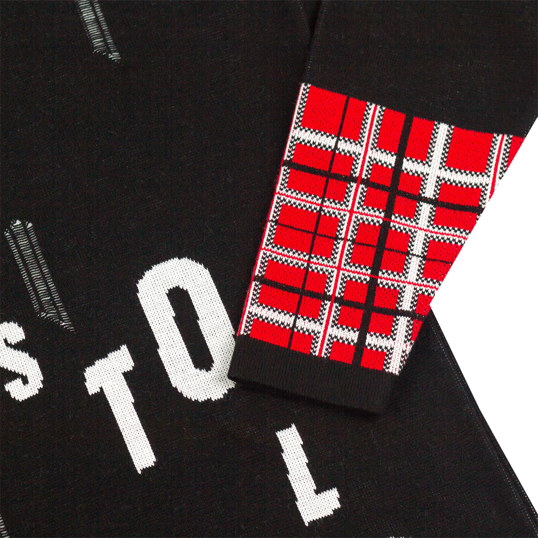 Sex Pistols - Distressed Black & Tartan Crewneck