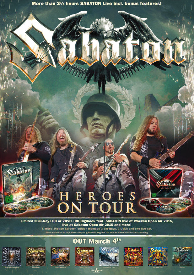 Sabaton - Heroes On Tour: CD + Poster