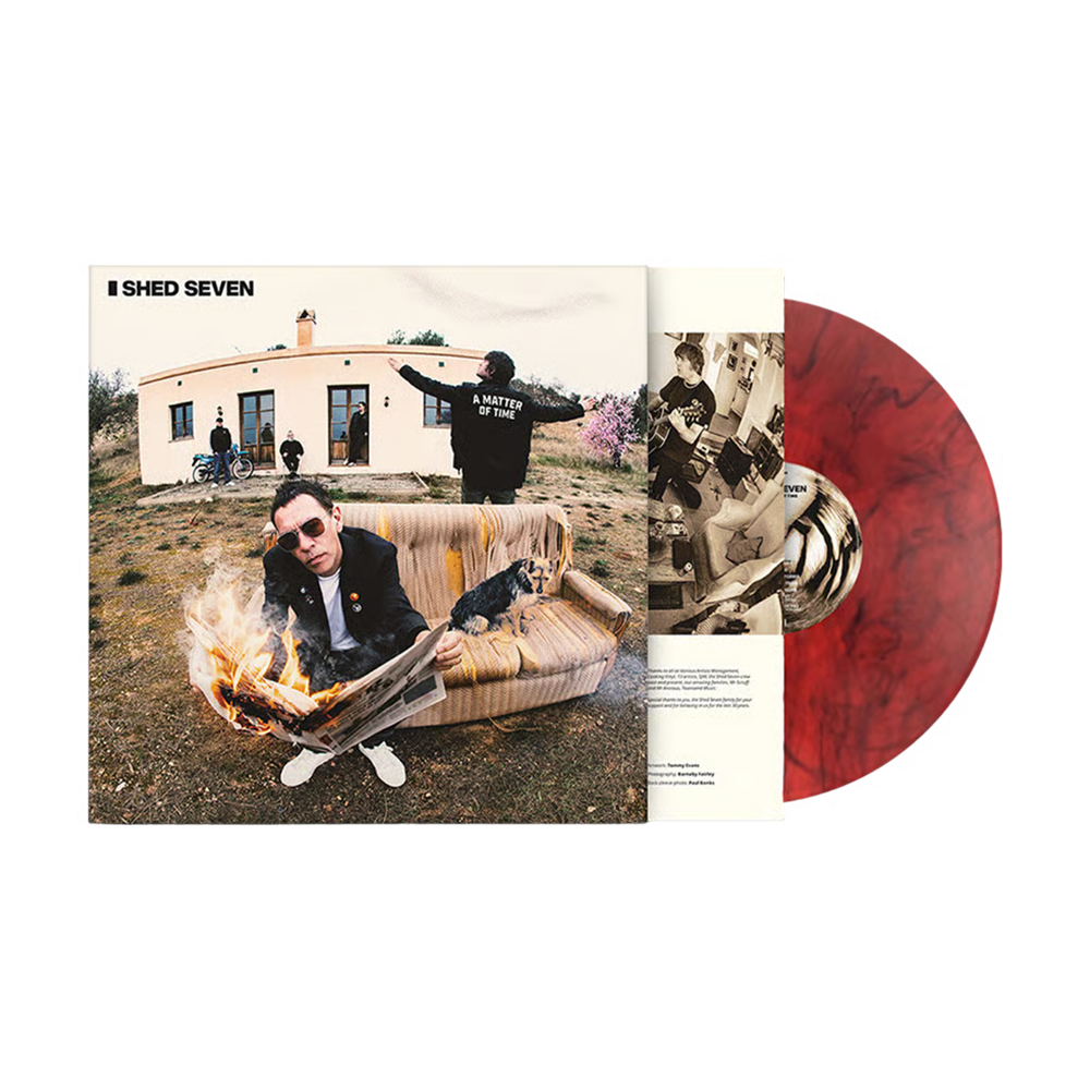 Shed Seven - A Matter of Time: Black & Red Marble Vinyl LP