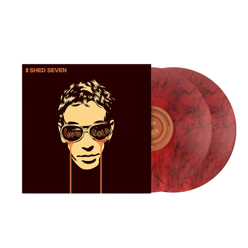 Shed Seven - Liquid Gold: Black & Red Marble Vinyl 2LP