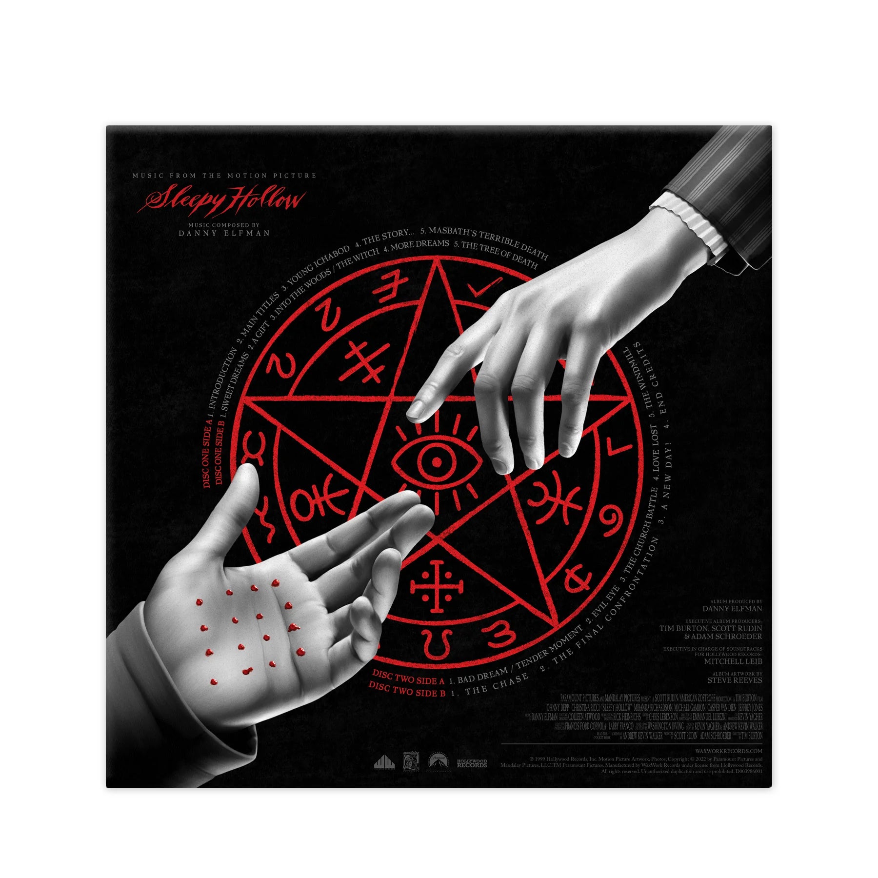 Danny Elfman - Sleepy Hollow (OST): Limited Red & Silver Vinyl 2LP