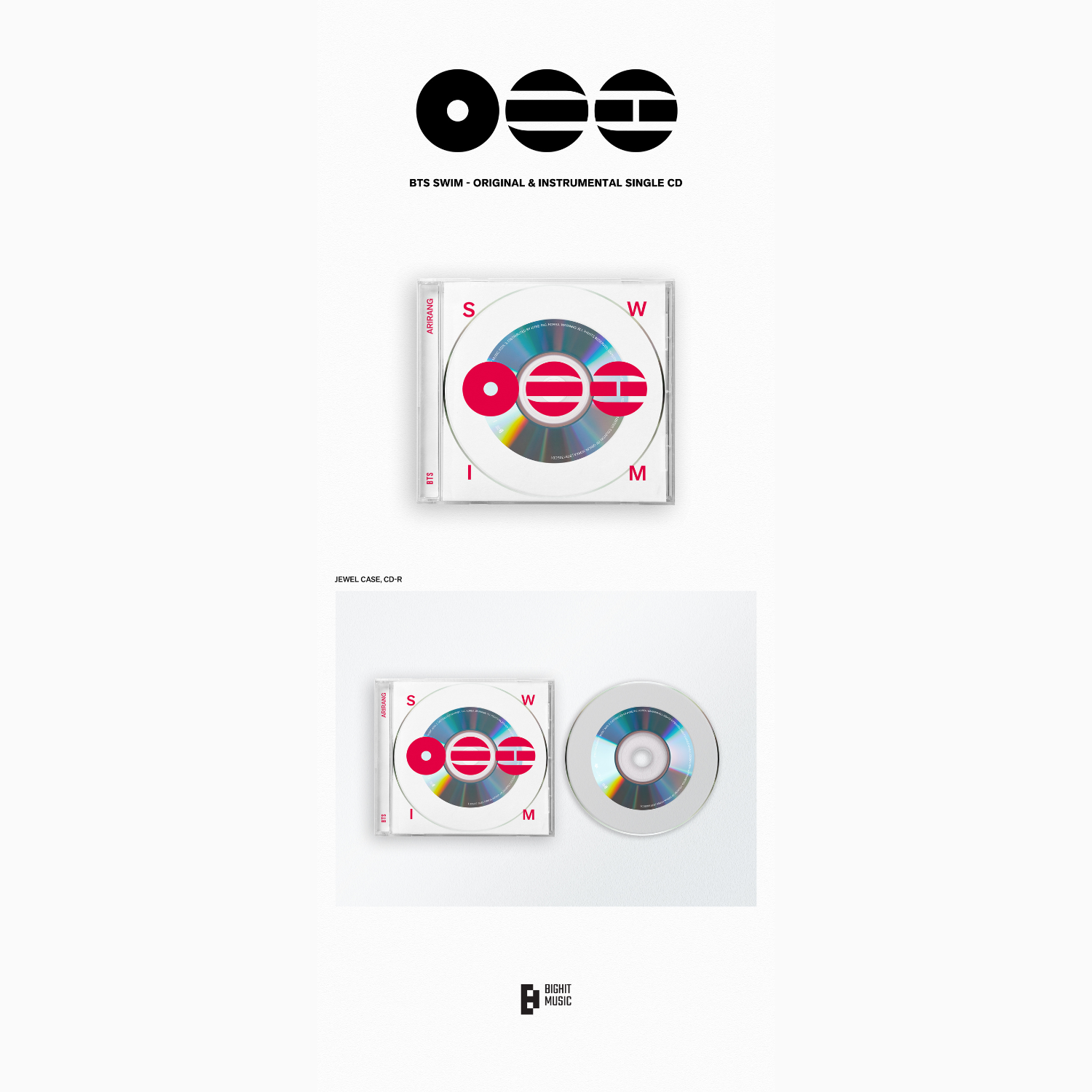 BTS - BTS SWIM - Original & Instrumental Single CD