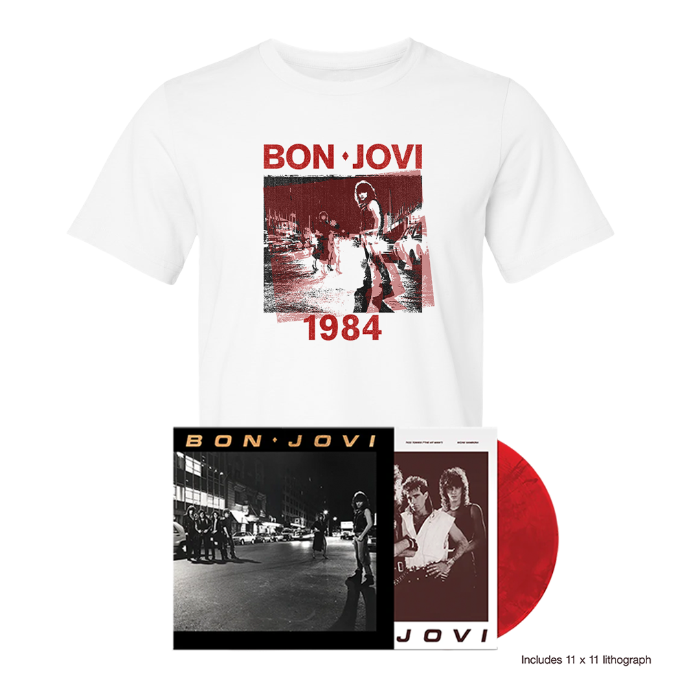 Bon Jovi (40th Anniversary): Exclusive Red Vinyl LP + T-Shirt