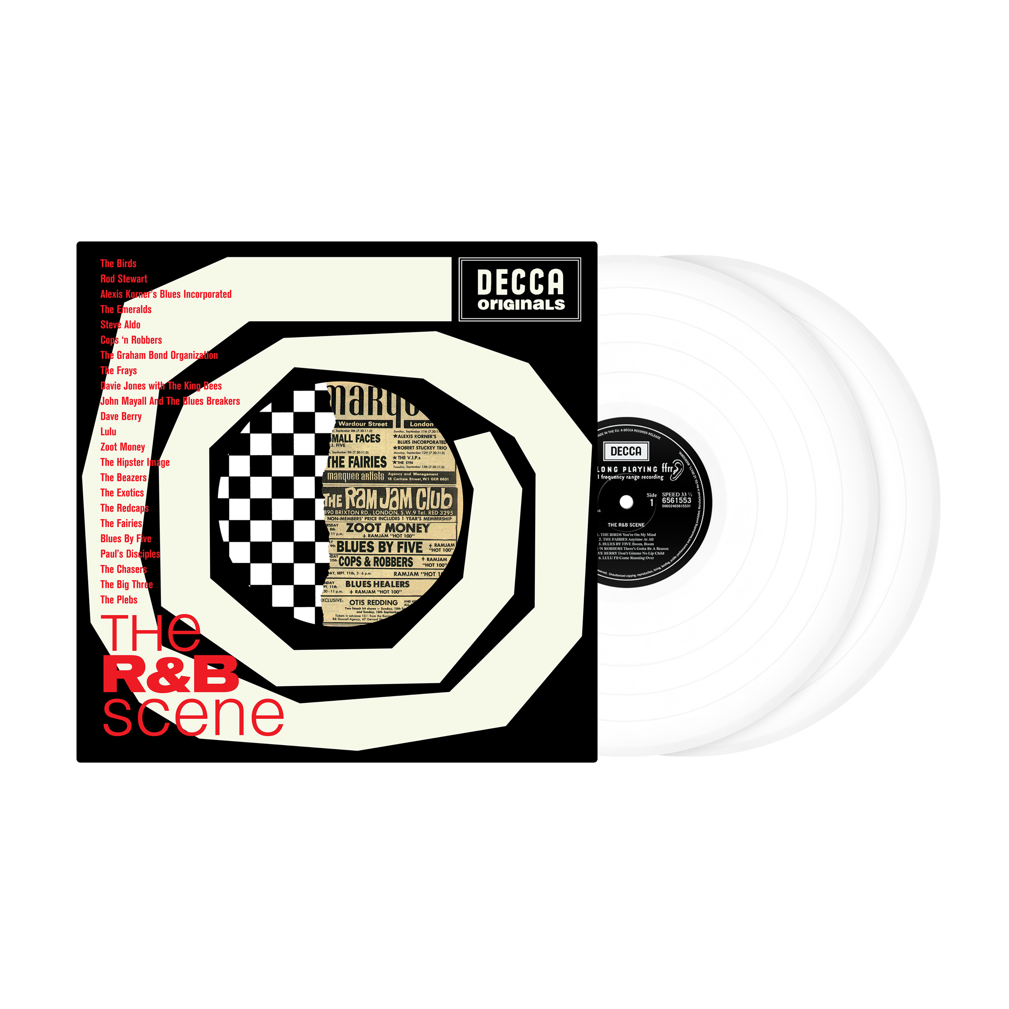 Various Artists - The R&B Scene: White Vinyl 2LP