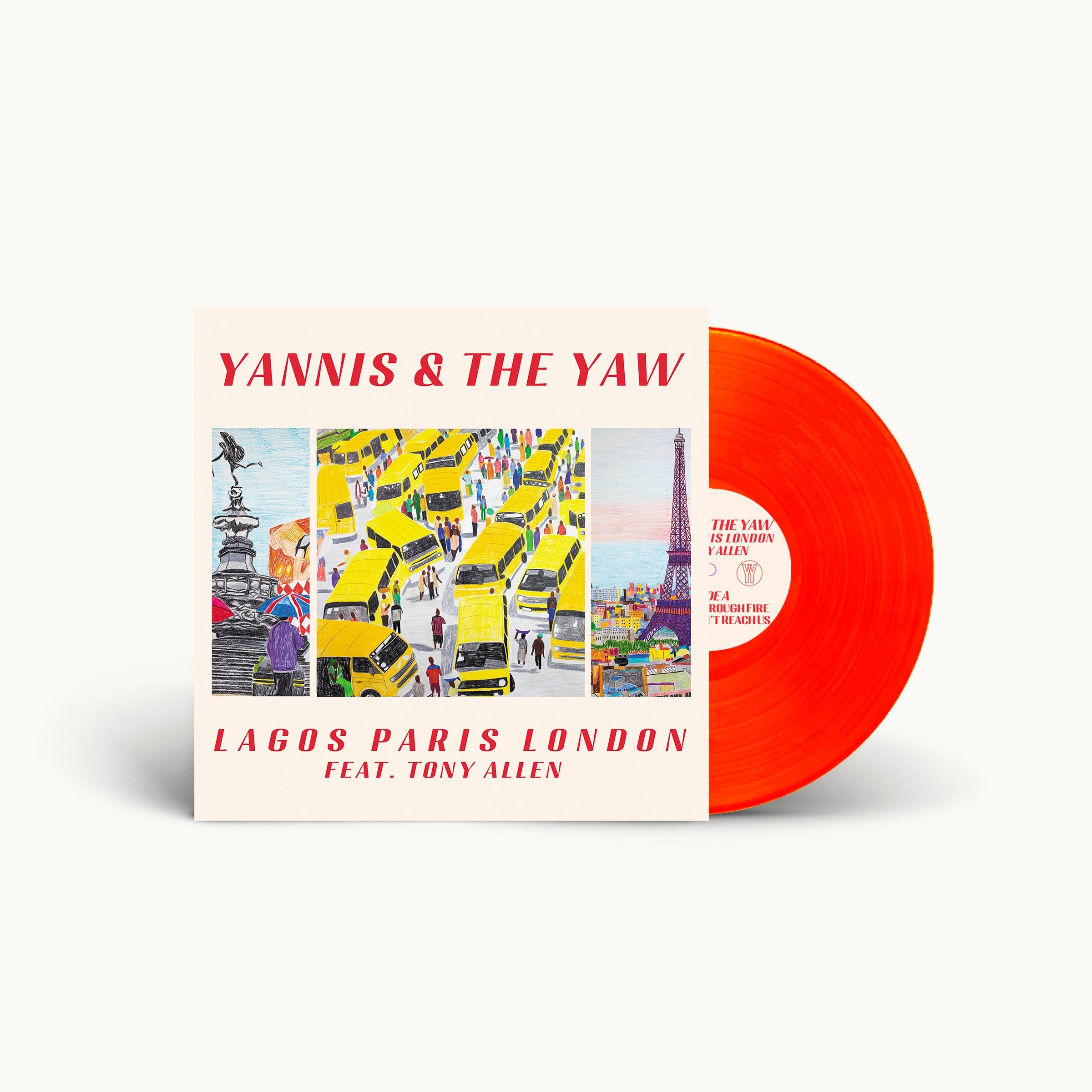 Lagos Paris London: Limited Red Vinyl LP + Signed Print