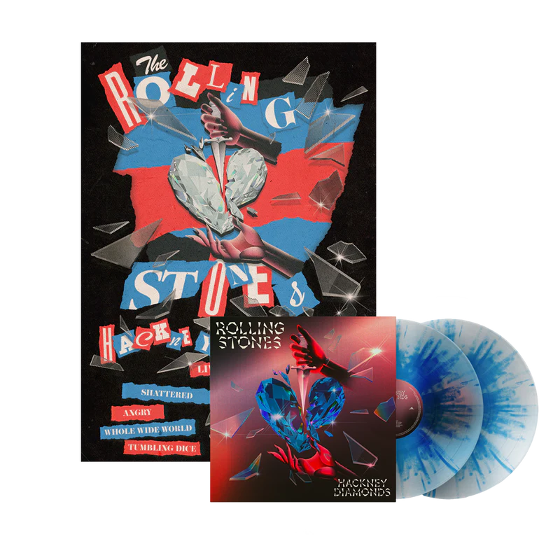 Hackney Diamonds (Anniversary Edition): Limited Splatter Vinyl 2LP + Lithograph Setlist