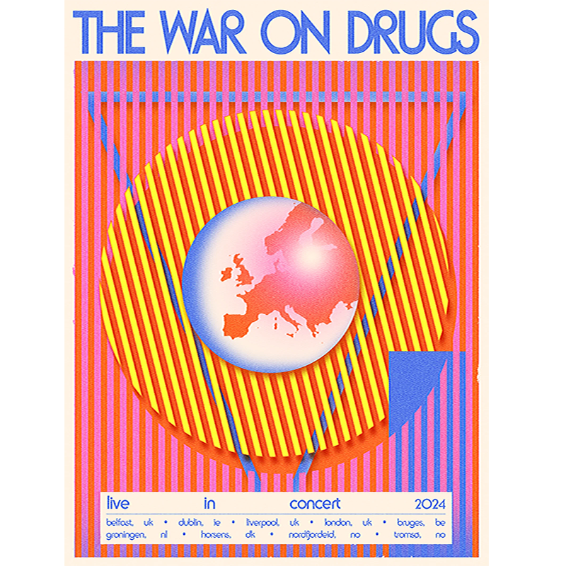 The War On Drugs - EU / UK 2024 Tour Poster