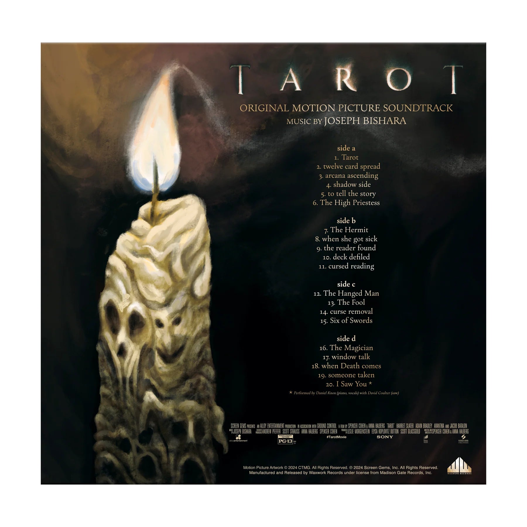 Joseph Bishara - Tarot (OST); Limited 'Three Colour Pour' Vinyl LP