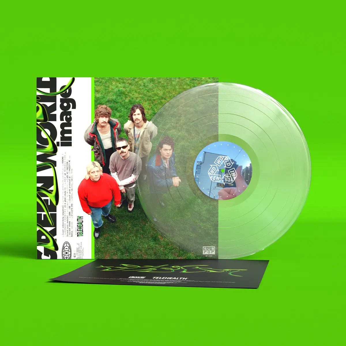 Telehealth - Green World Image: Loser Edition Crystal Clear Vinyl LP
