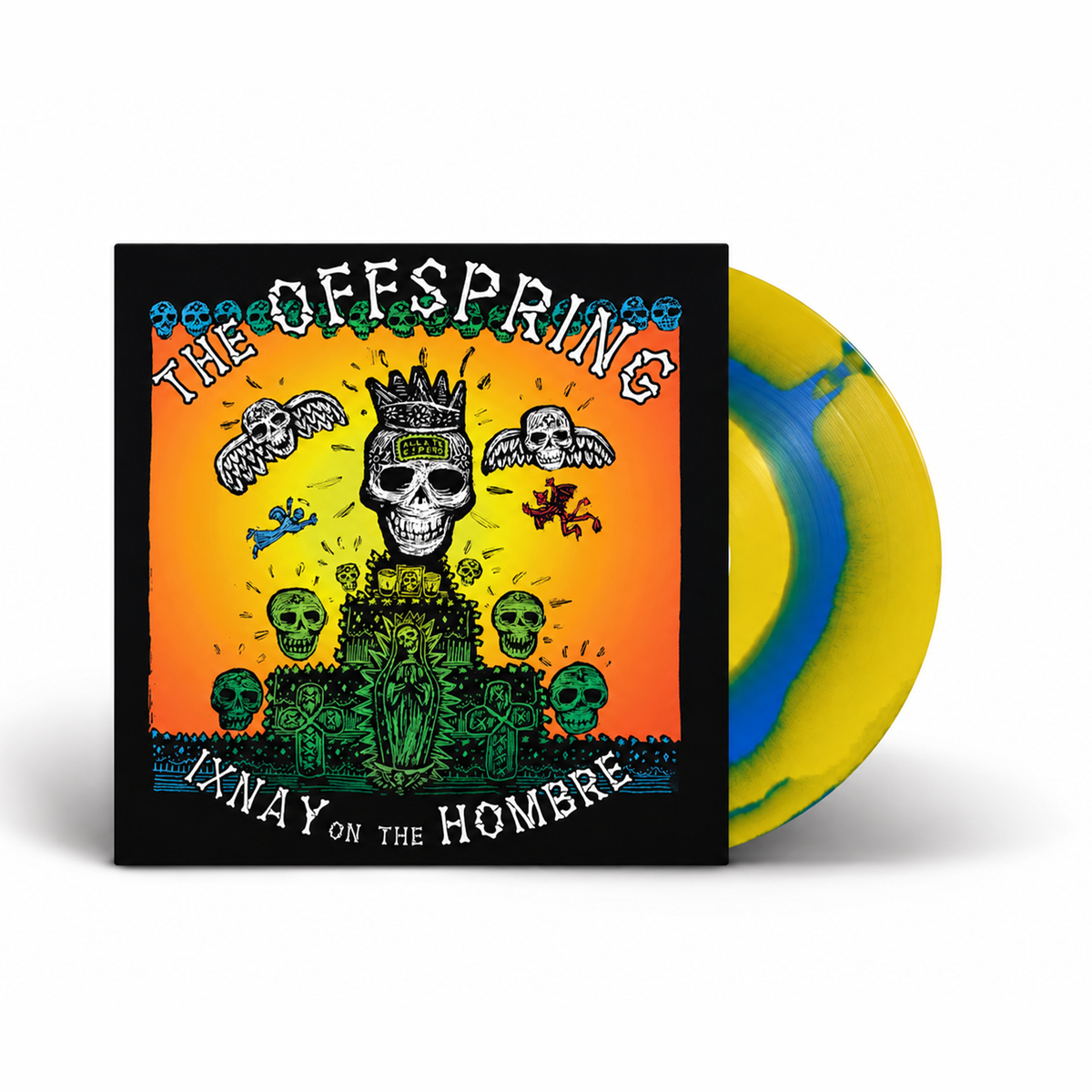 The Offspring - Ixnay on the Hombre: Crazy Yellow & Blue Marble Vinyl LP [NAD26]