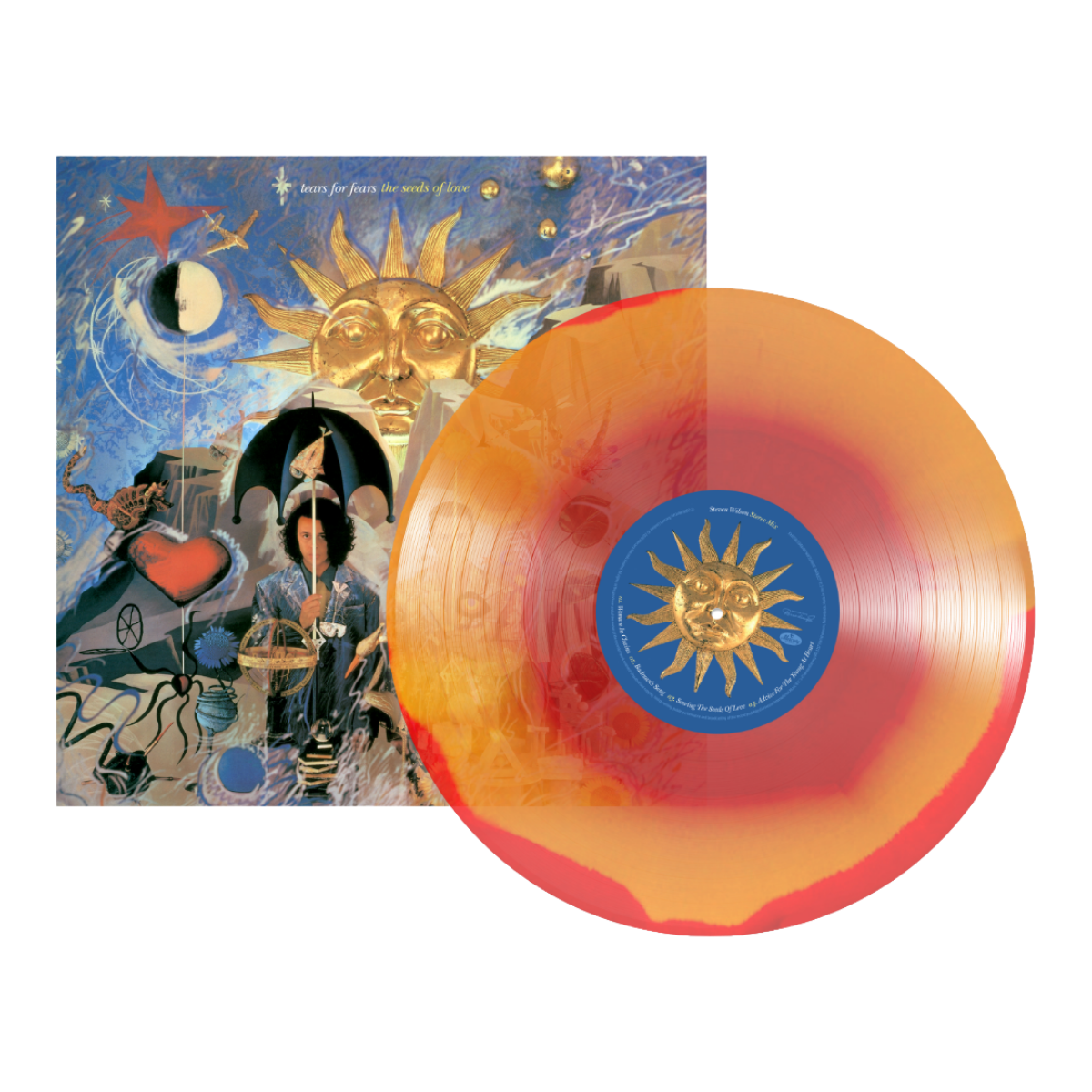 Tears For Fears - The Seeds Of Love (Steve Wilson Mix): Sunburst Orange & Red Vinyl LP