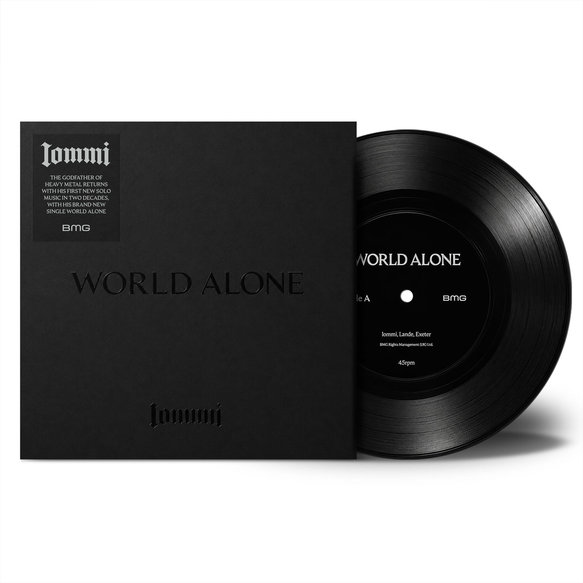 Tony Iommi, Glenn Hughes - World Alone: Black Vinyl 7"