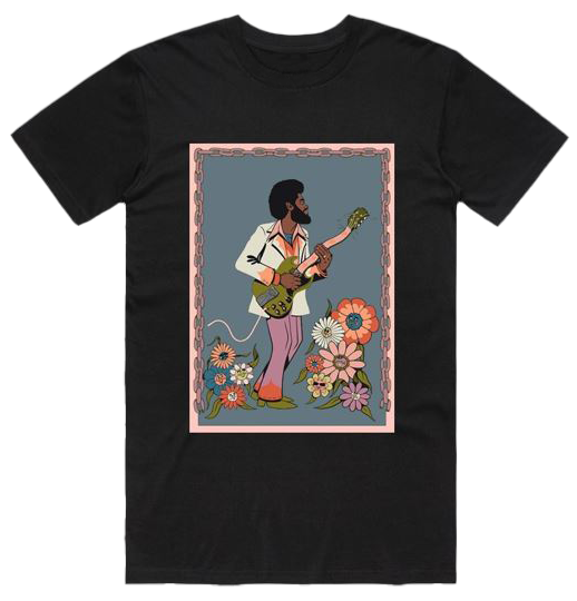 Michael Kiwanuka - Black Cartoon T-Shirt