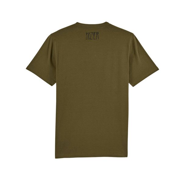 Hozier - Unknown Lyric Khaki T-Shirt