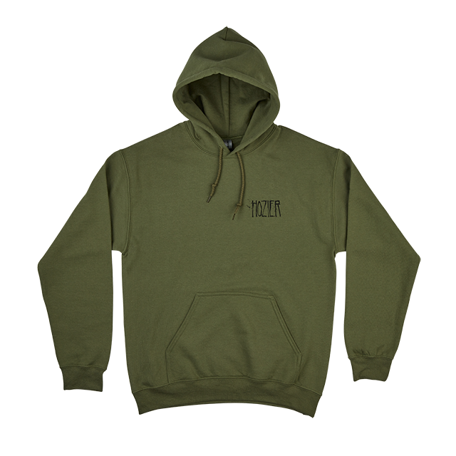 Hozier - Unknown Lyric Millitary Green Hoodie