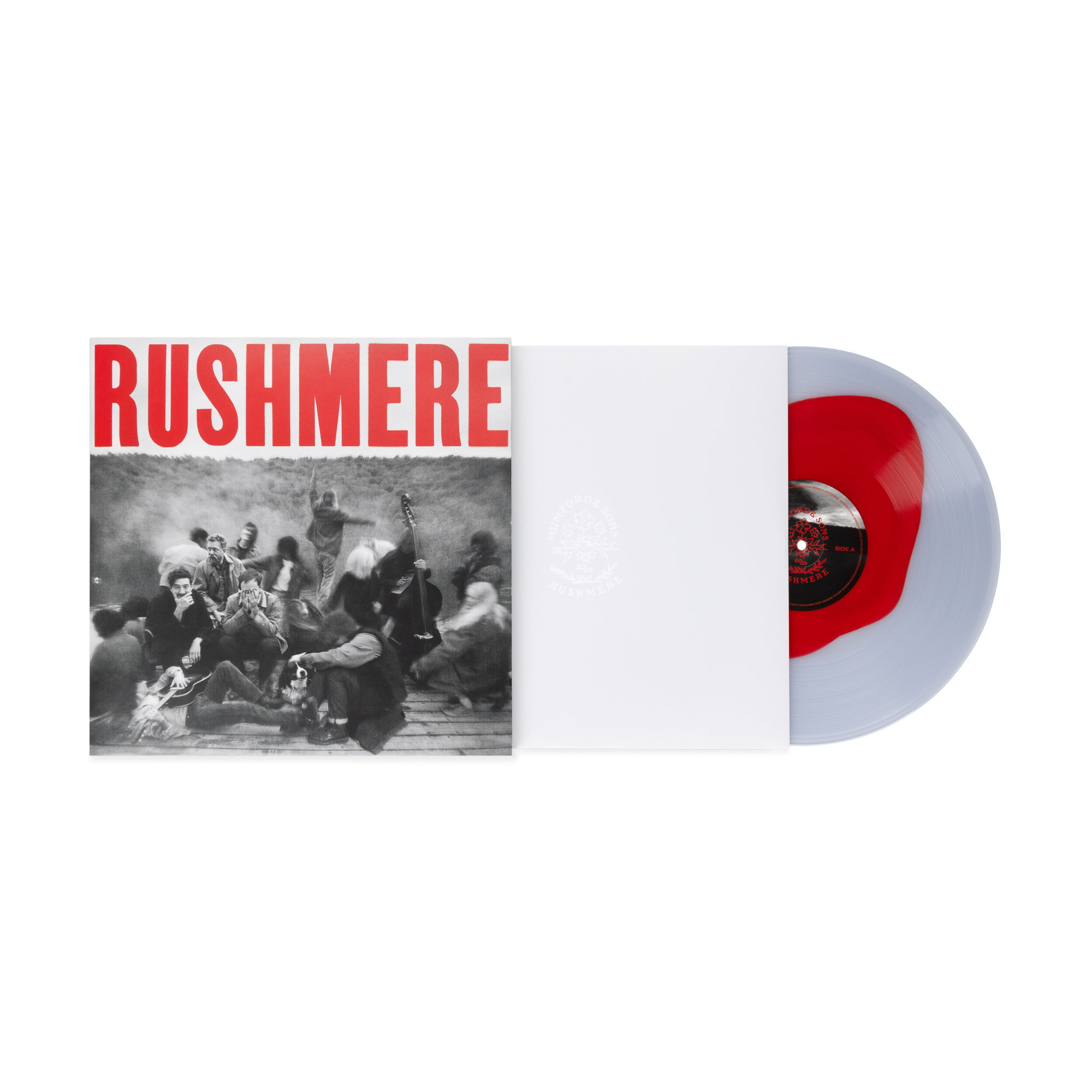 Mumford & Sons - RUSHMERE: Monochrome Red on Clear Vinyl LP