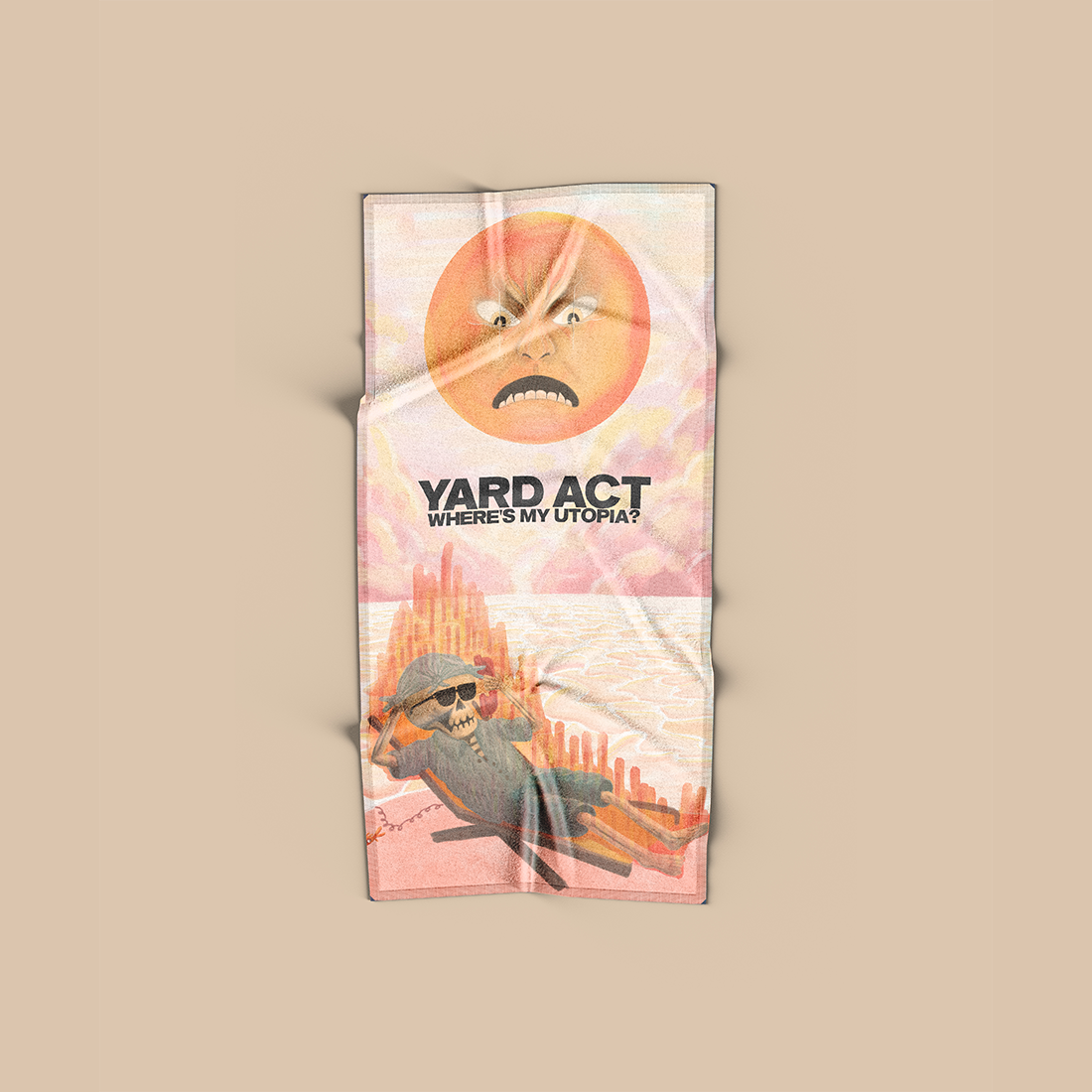 Yard Act - Where's My Utopia? Beach Towel