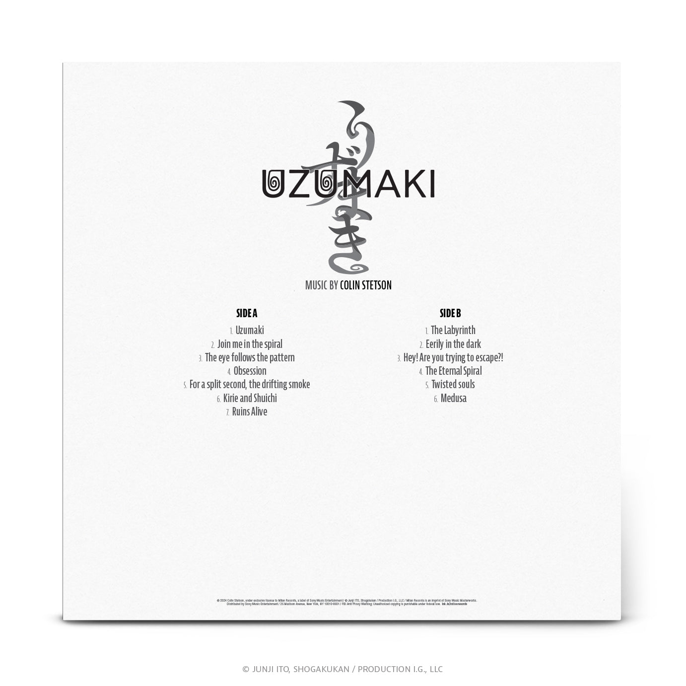Colin Stetson - Uzumaki (Anime Original Series Soundtrack