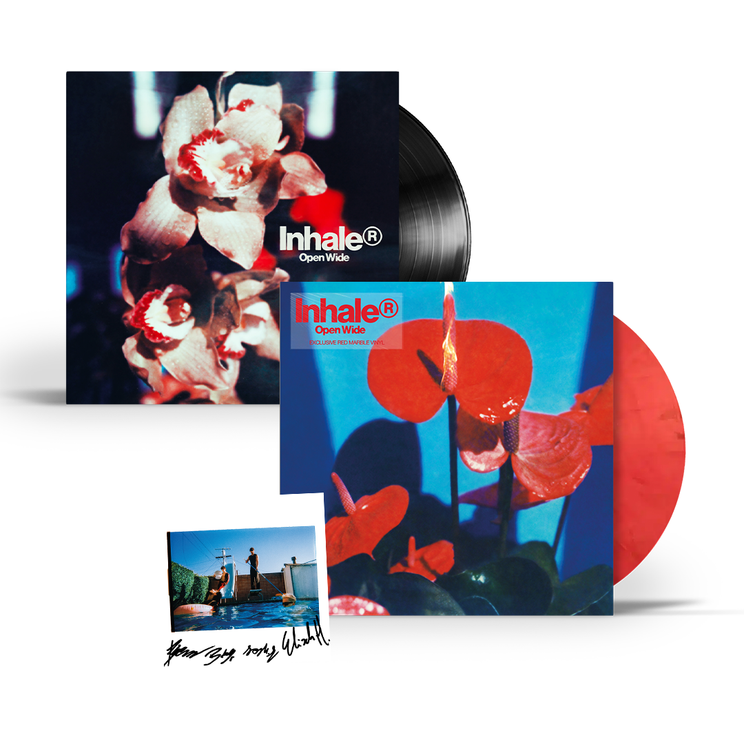 Open Wide: Limited Red Marble Vinyl LP, Black Vinyl LP + Signed Art Card