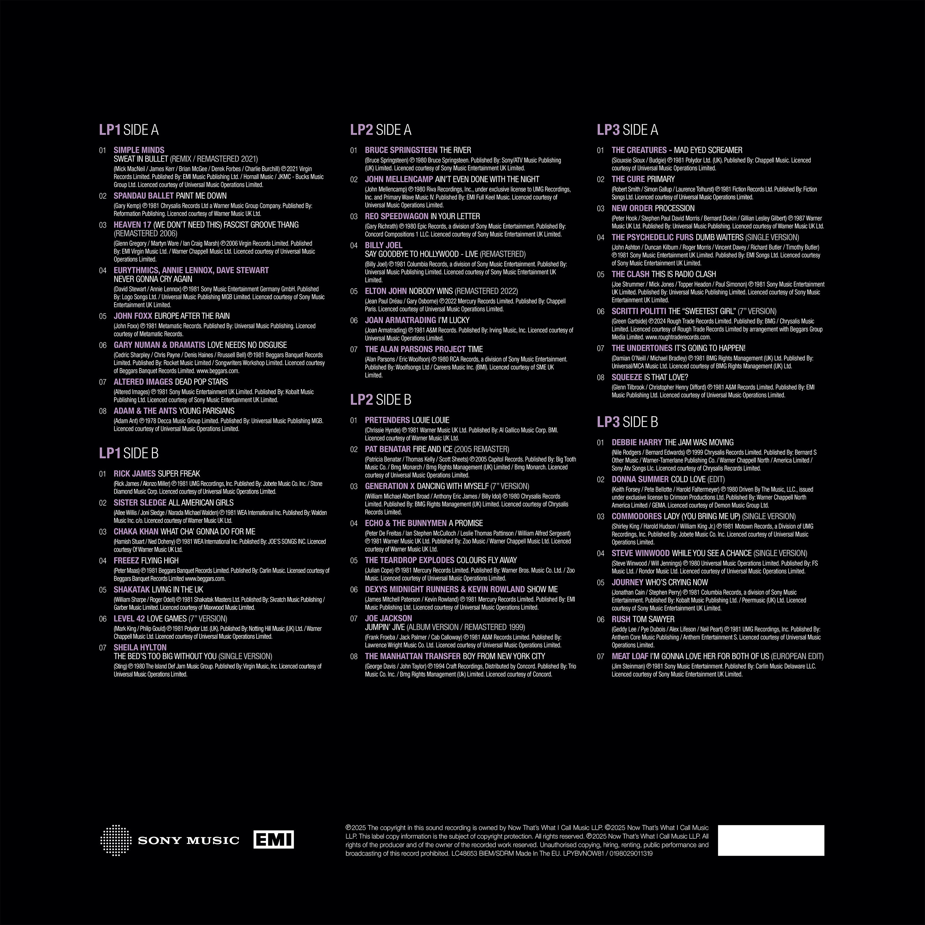 Various Artists - NOW Yearbook – THE VAULT: 1981 (3LP)