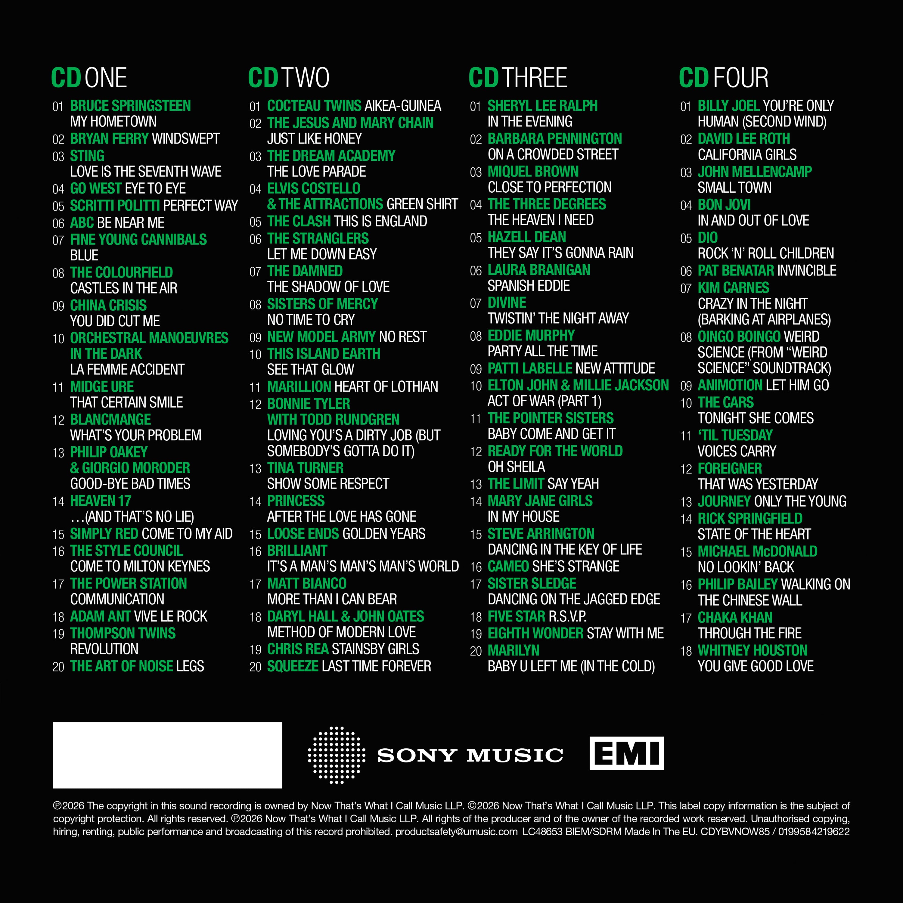 Various Artists - NOW Yearbook – THE VAULT: 1985 (4CD)