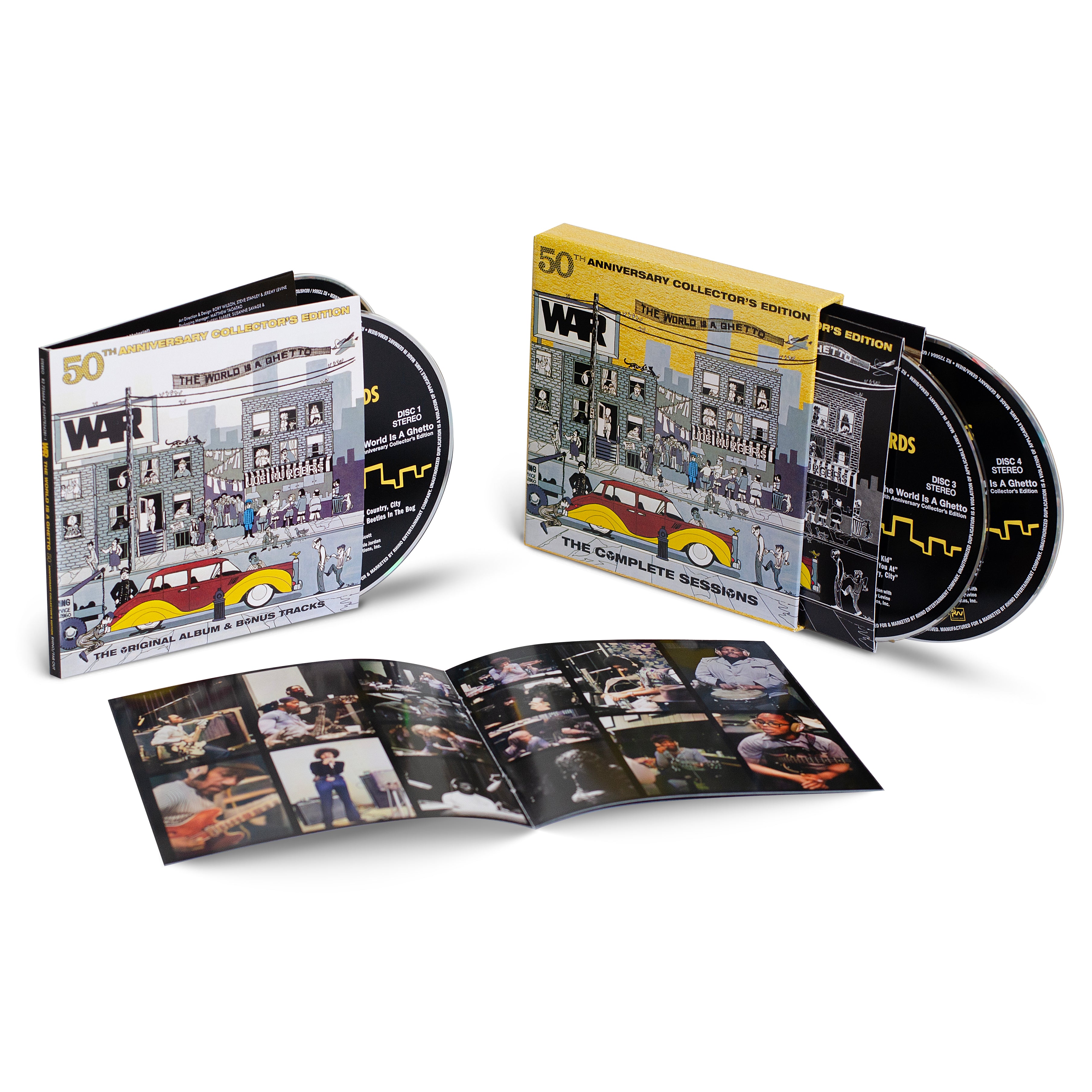 WAR - The World Is A Ghetto - The Complete Sessions: 4CD