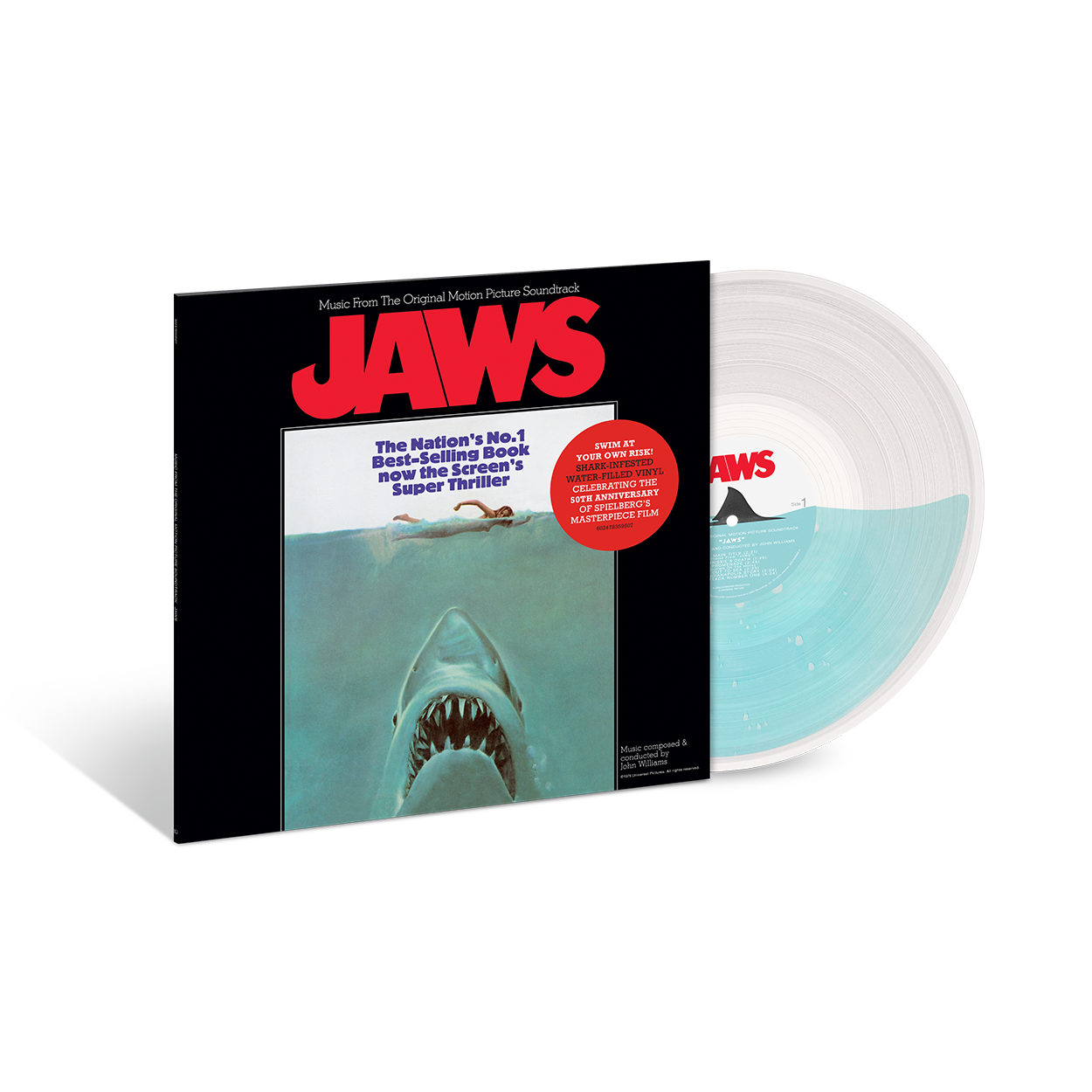 John Williams - Jaws (Original Soundtrack): Exclusive Shark Infested Water-Filled Vinyl LP