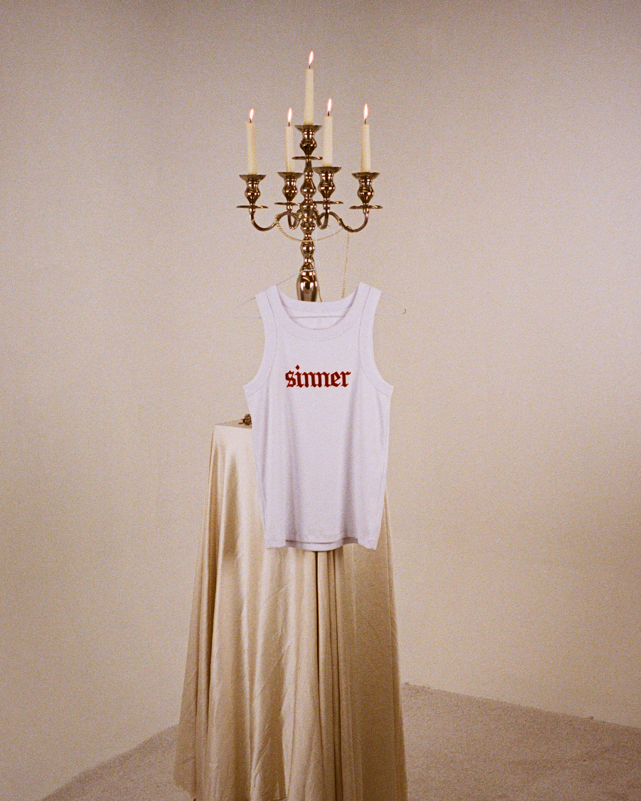 The Last Dinner Party - White Sinner Embroidered Vest