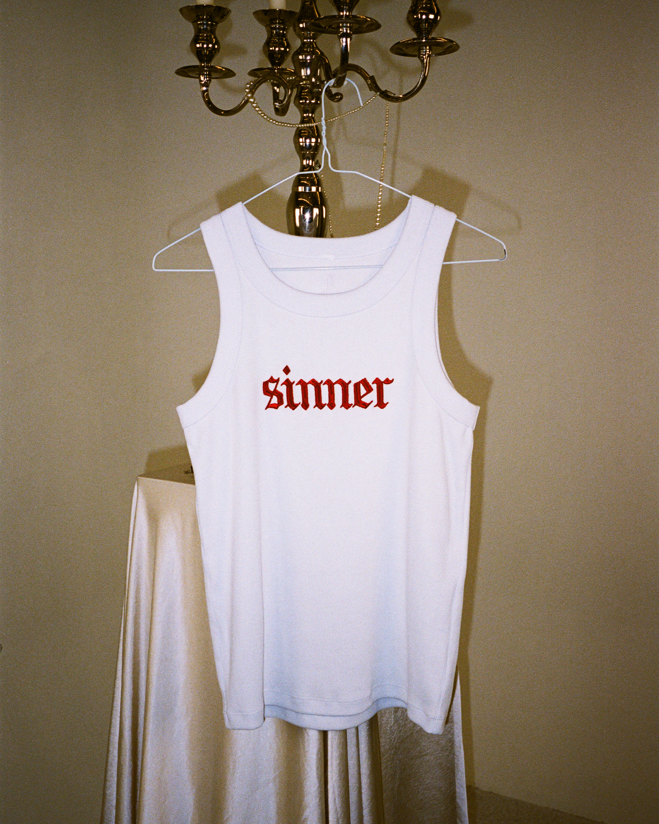 The Last Dinner Party - White Sinner Embroidered Vest