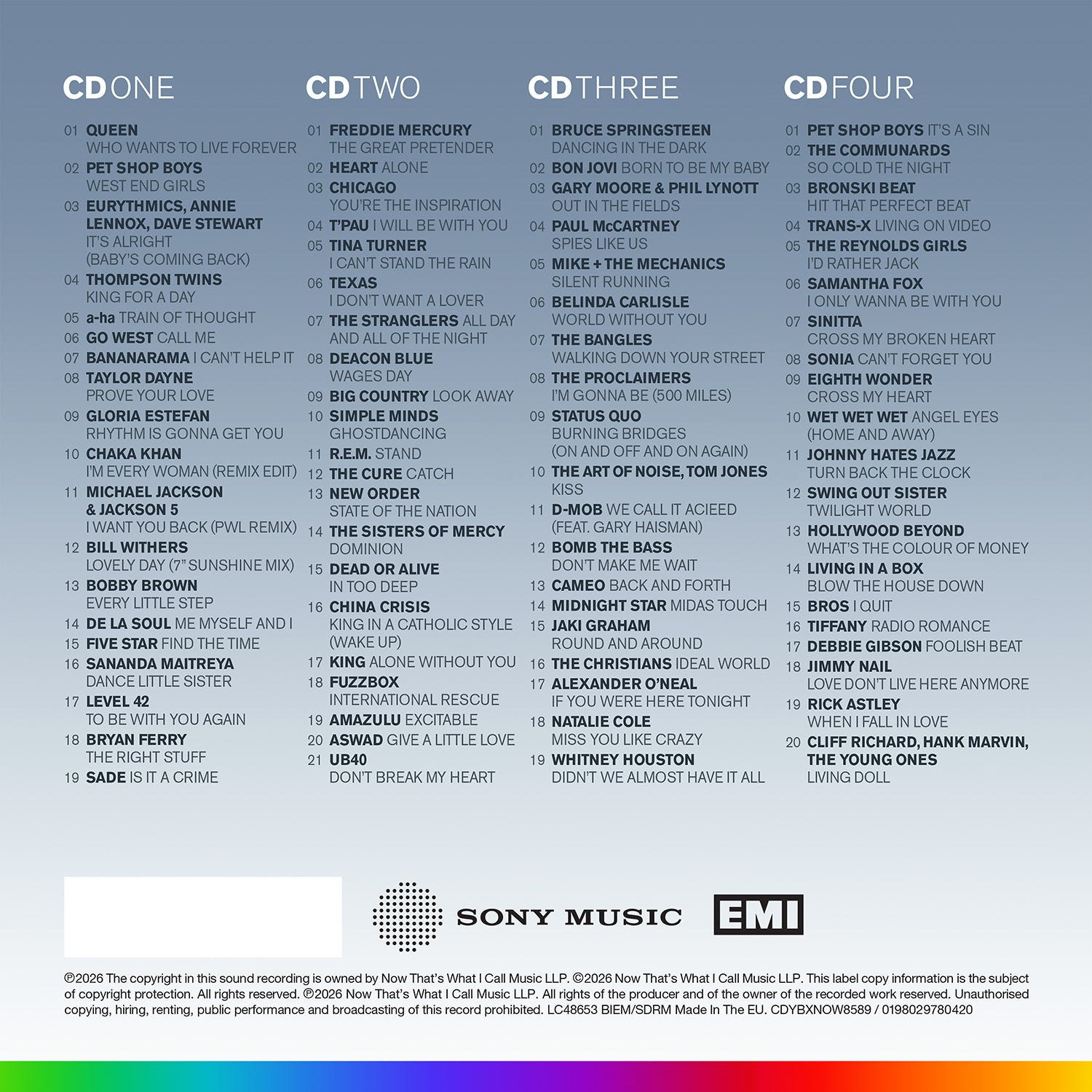 Various Artists - NOW – Yearbook 1985-1989: The Final Chapter (Special Edition 4CD)