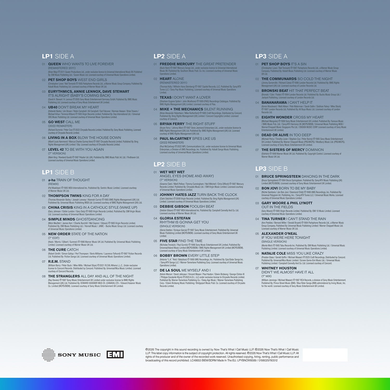 Various Artists - NOW – Yearbook 1985-1989: The Final Chapter (3LP)