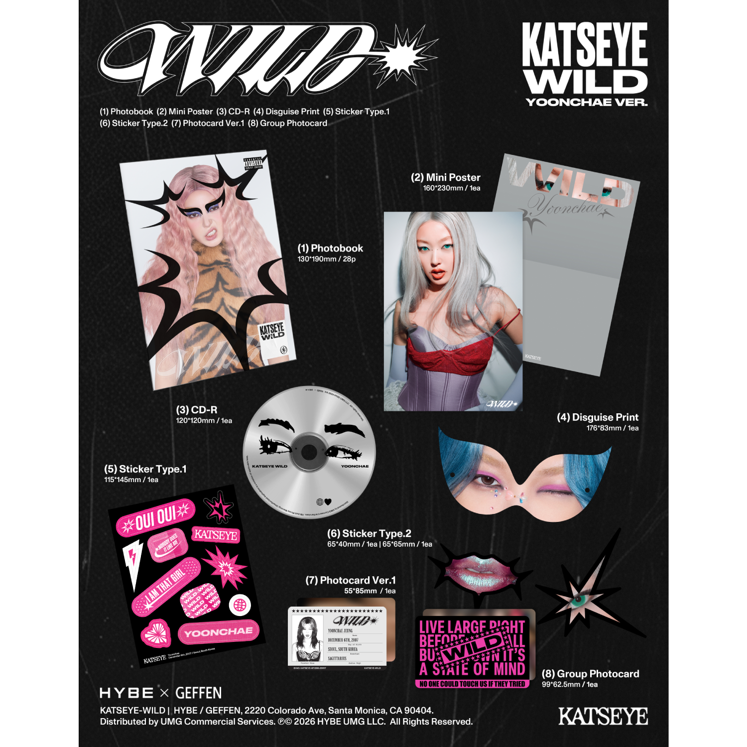 KATSEYE - WILD (Yoonchae ver.) CD