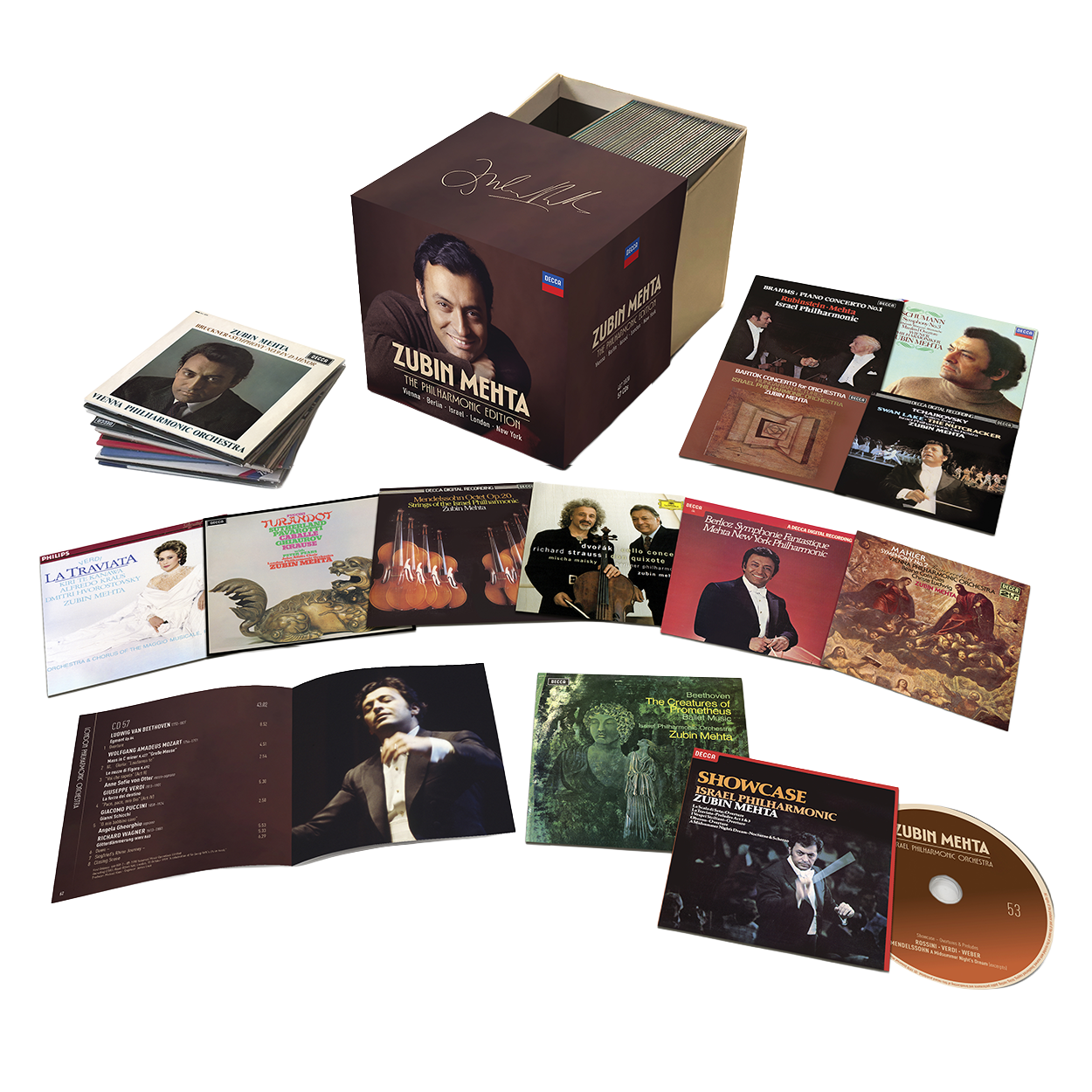 Zubin Mehta - Zubin Mehta: The Philharmonic Edition - Vienna, Israel, London, New York - 57 CD Box Set