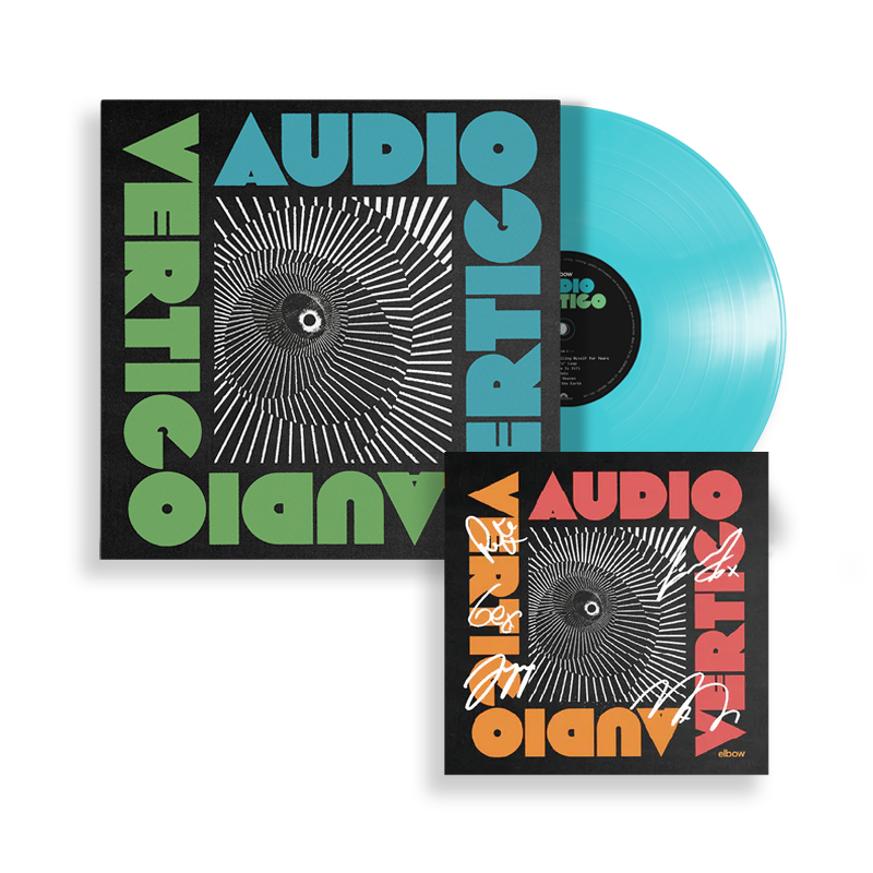 Elbow AUDIO VERTIGO Limited Transparent Blue Vinyl LP (w/ Alt