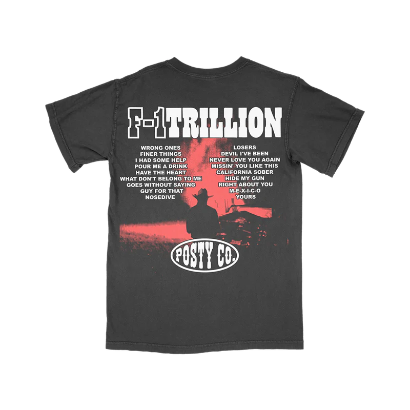 Post Malone - F-1 Trillion Tracklist T-Shirt 