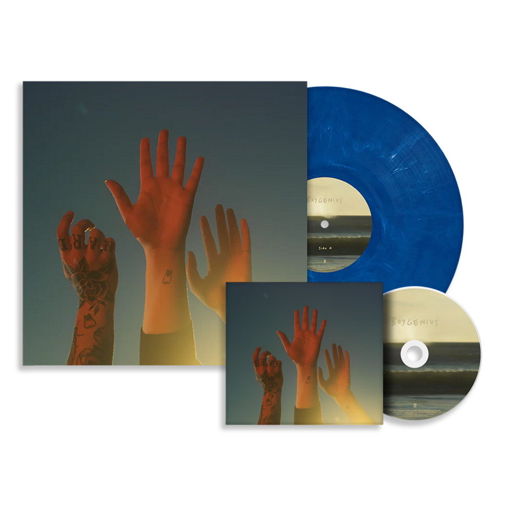 the record: Limited Blue Vinyl LP + CD