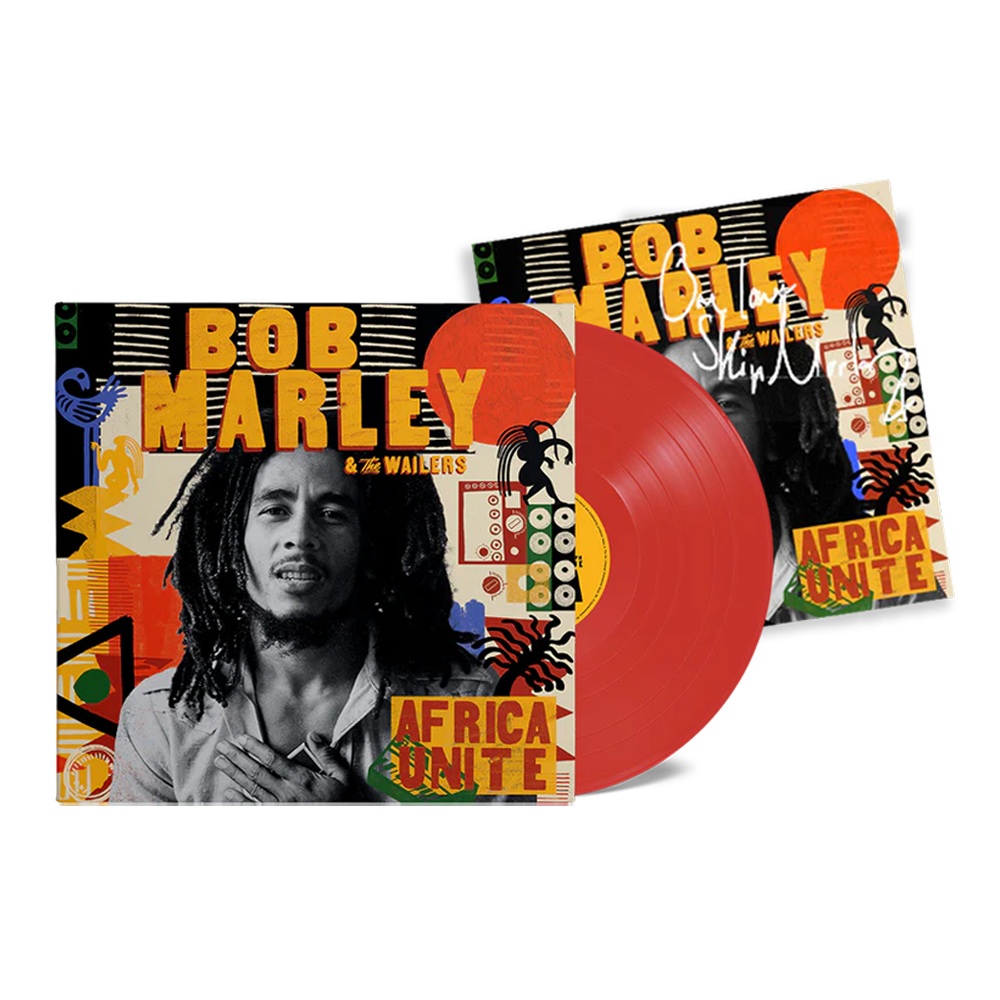 Africa Unite: Limited Red Vinyl LP + Signed Art Card (by Skipp Marley)