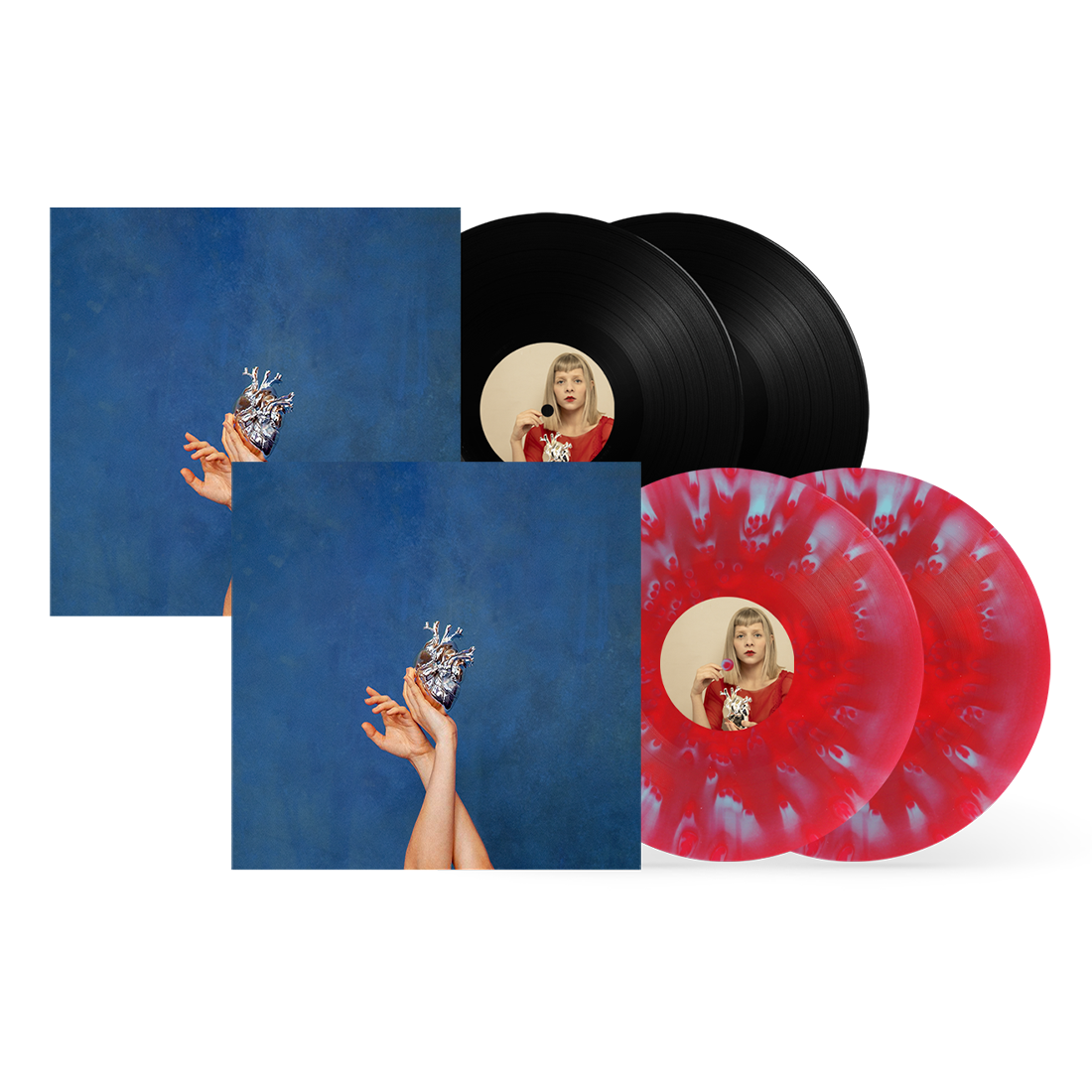 Aurora - What Happened To The Heart? Limited Red/Blue Vinyl 2LP + Black ...