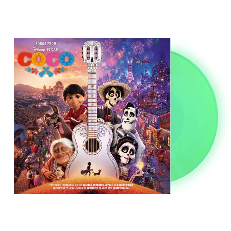Songs from Coco: Limited “Pepita Green” Glow-in-the-Dark Vinyl LP