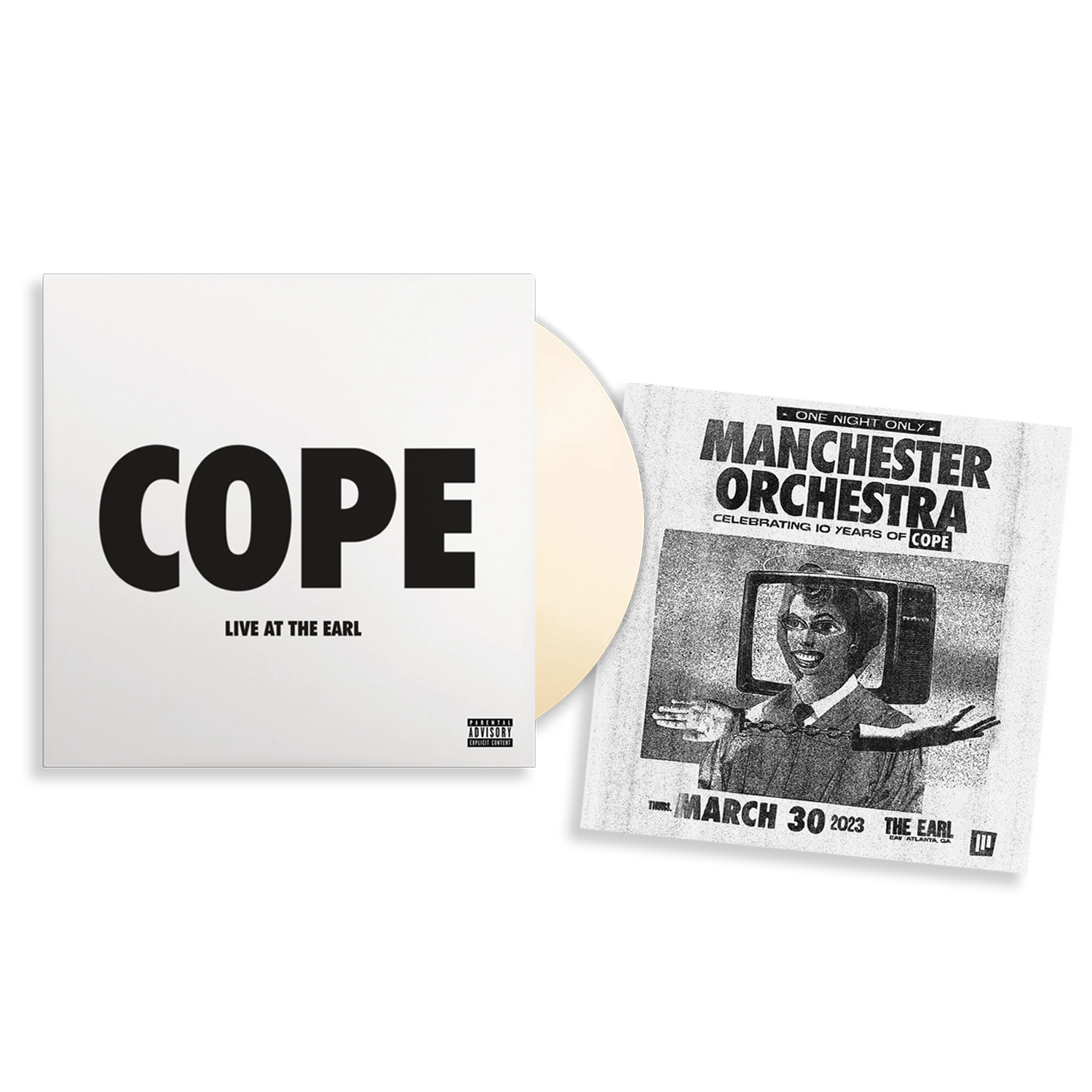 COPE - Live at The Earl: Limited 'Bone' Vinyl LP + Exclusive Print