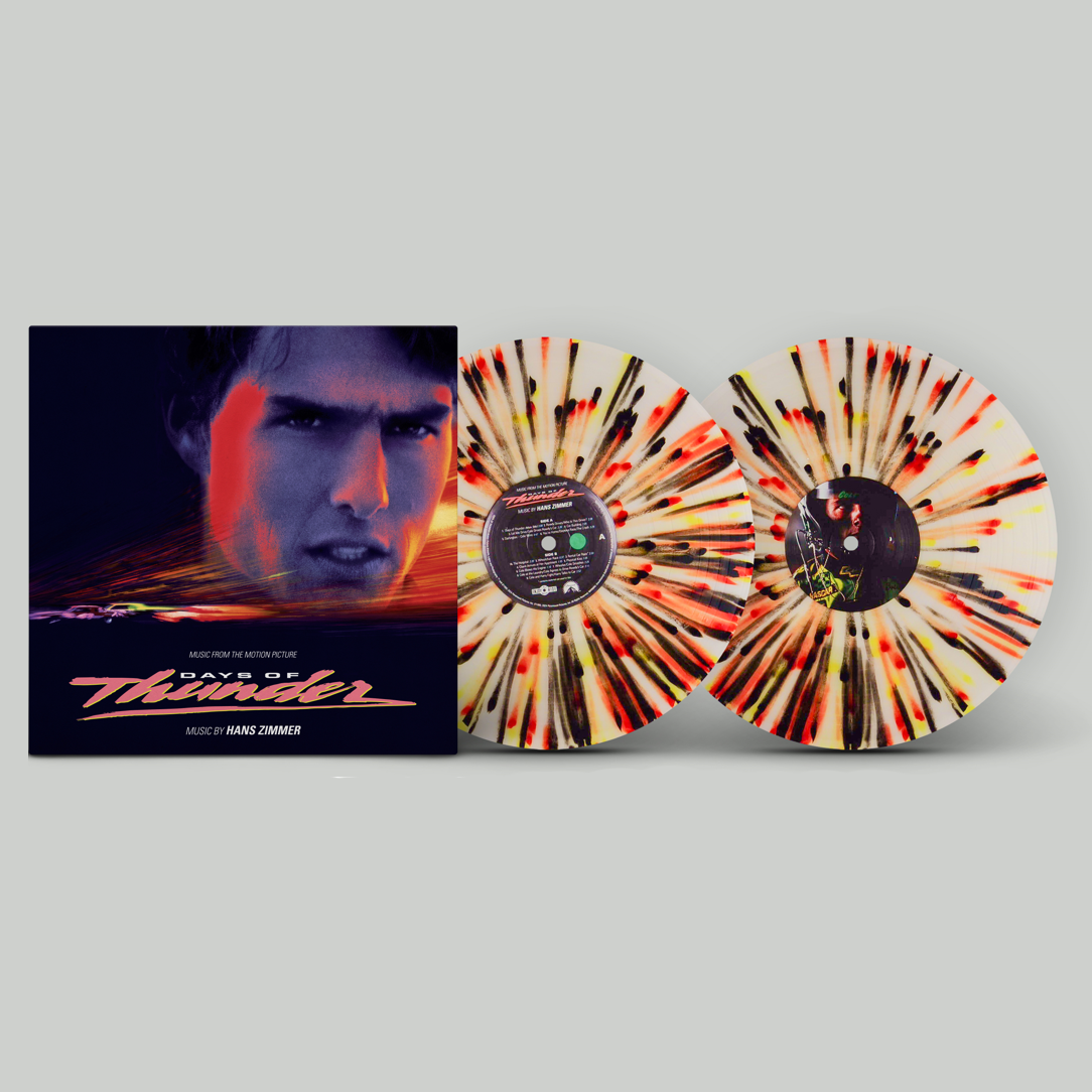 Hans Zimmer - Days Of Thunder: Limited Clear w/ Red, Black & Yellow Splatter Vinyl 2LP